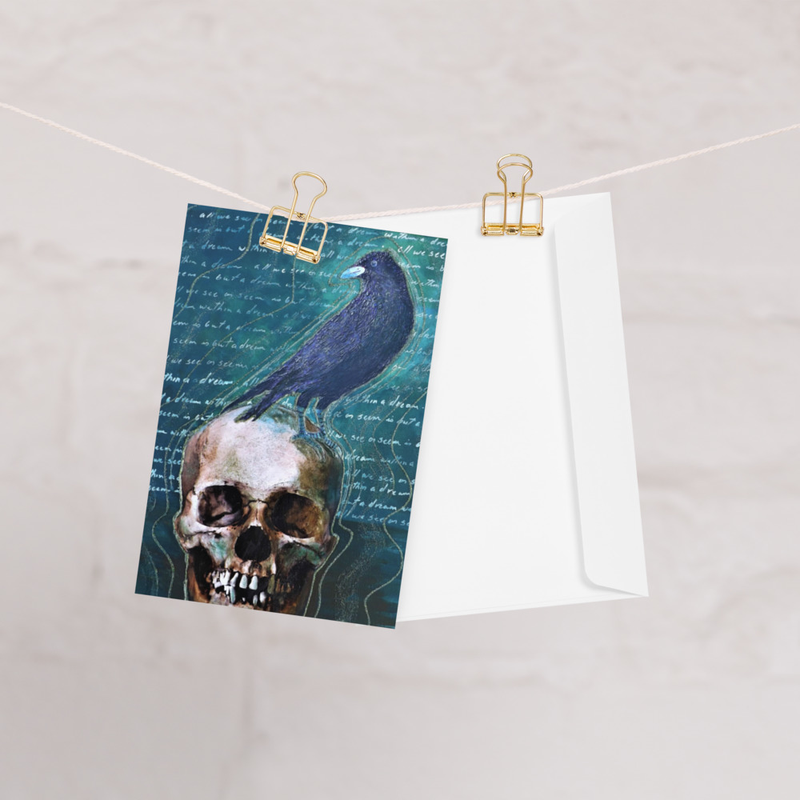 Edgar Allan Poe Greeting card