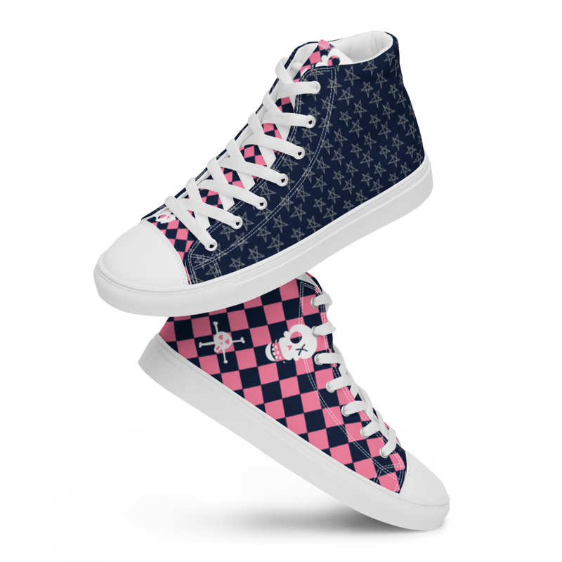 Scene Shoes -Women’s high top canvas shoes