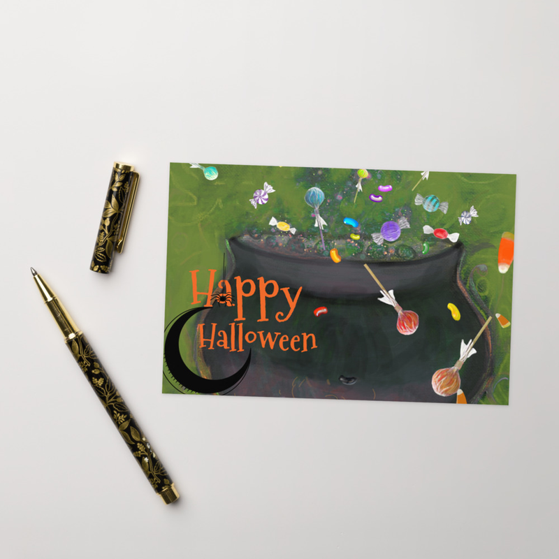 Cauldron greeting card