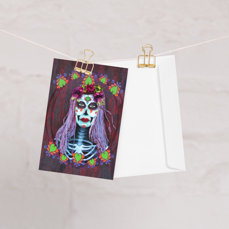 Ggreeting card Samhain Catrina