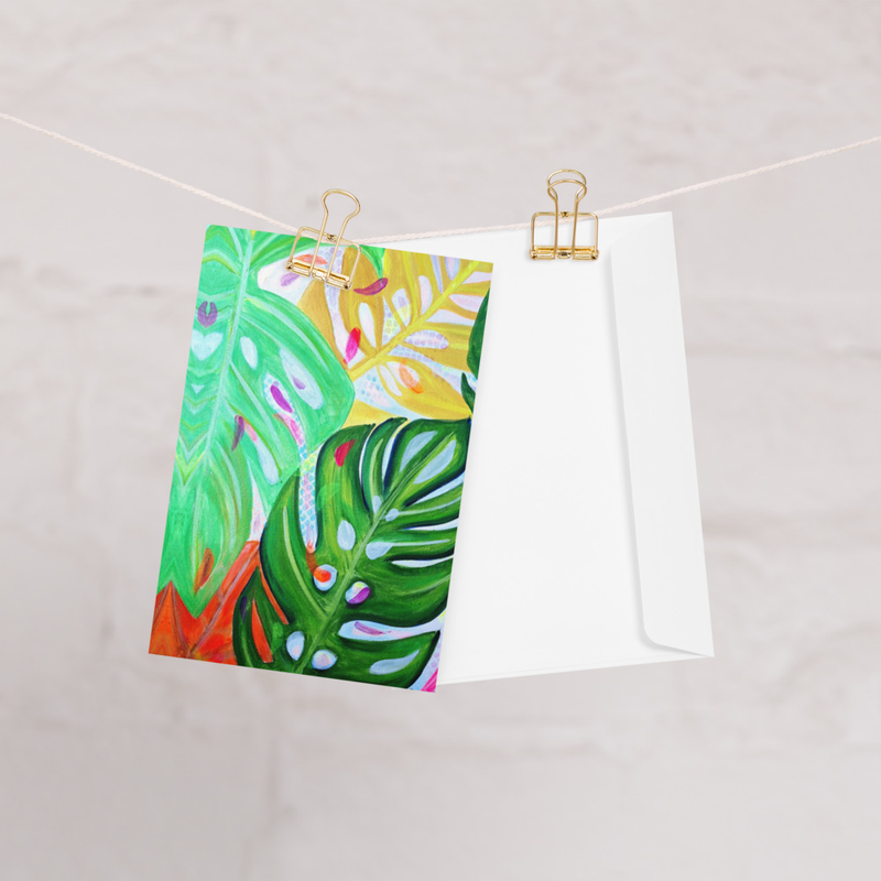 Greeting card - Monstera Plant lover