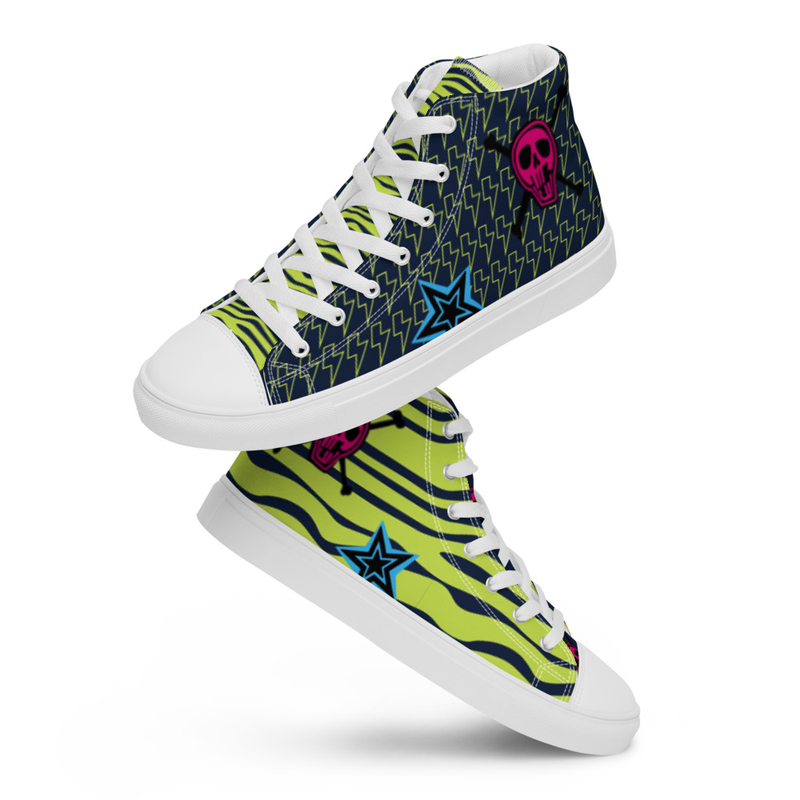 Scene Shoes-Women’s high top canvas shoe