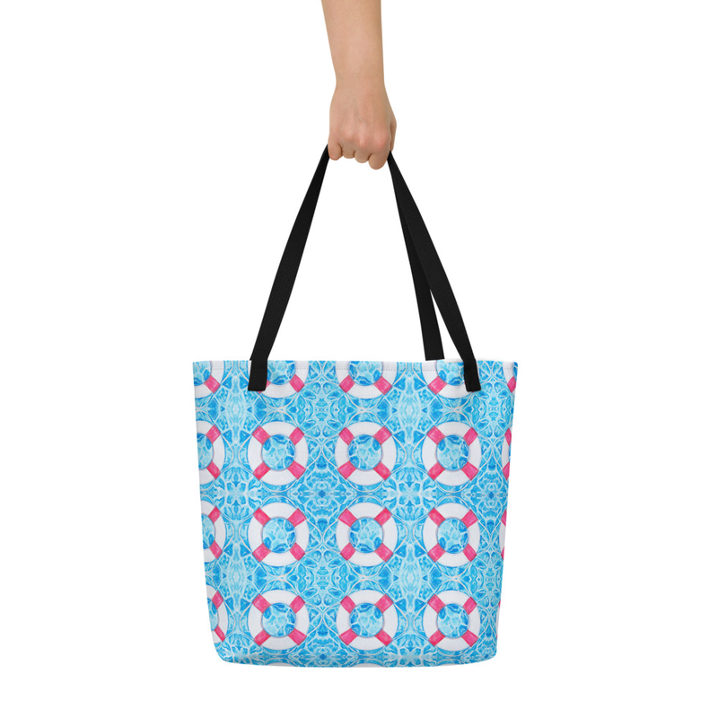 "Life Buoy" pattern  tote bag