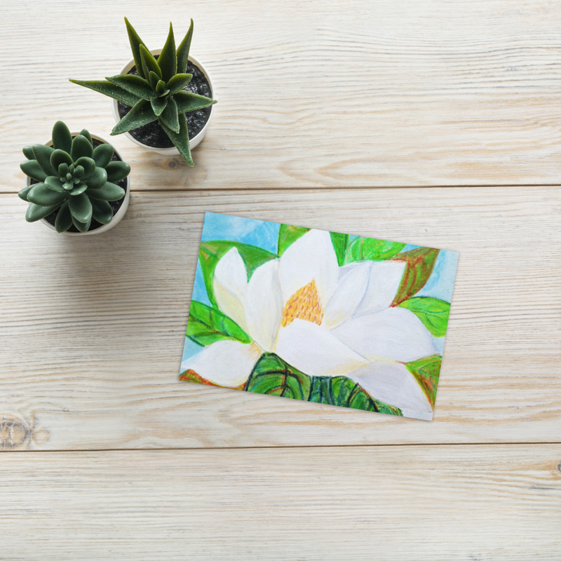 Magnolia Flower Greeting card