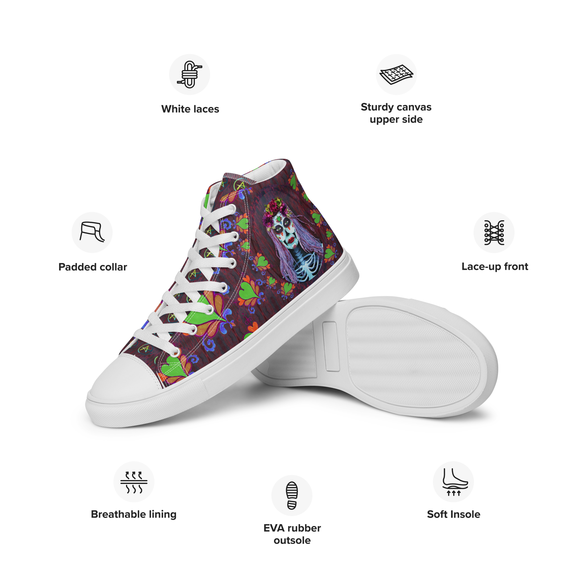 Women’s high top canvas -Catrina