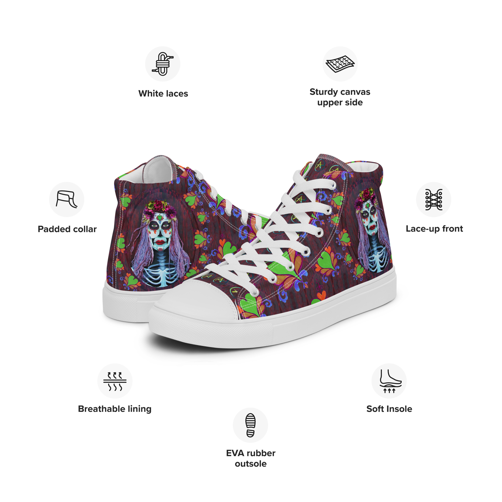 Women’s high top canvas -Catrina