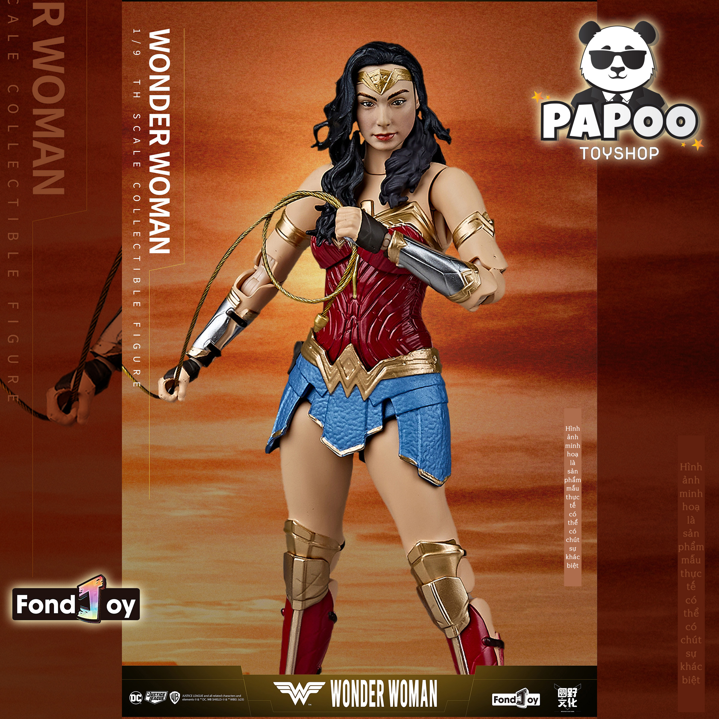 FondJoy DC Wonder Woman action figure 1/9 19.5cm