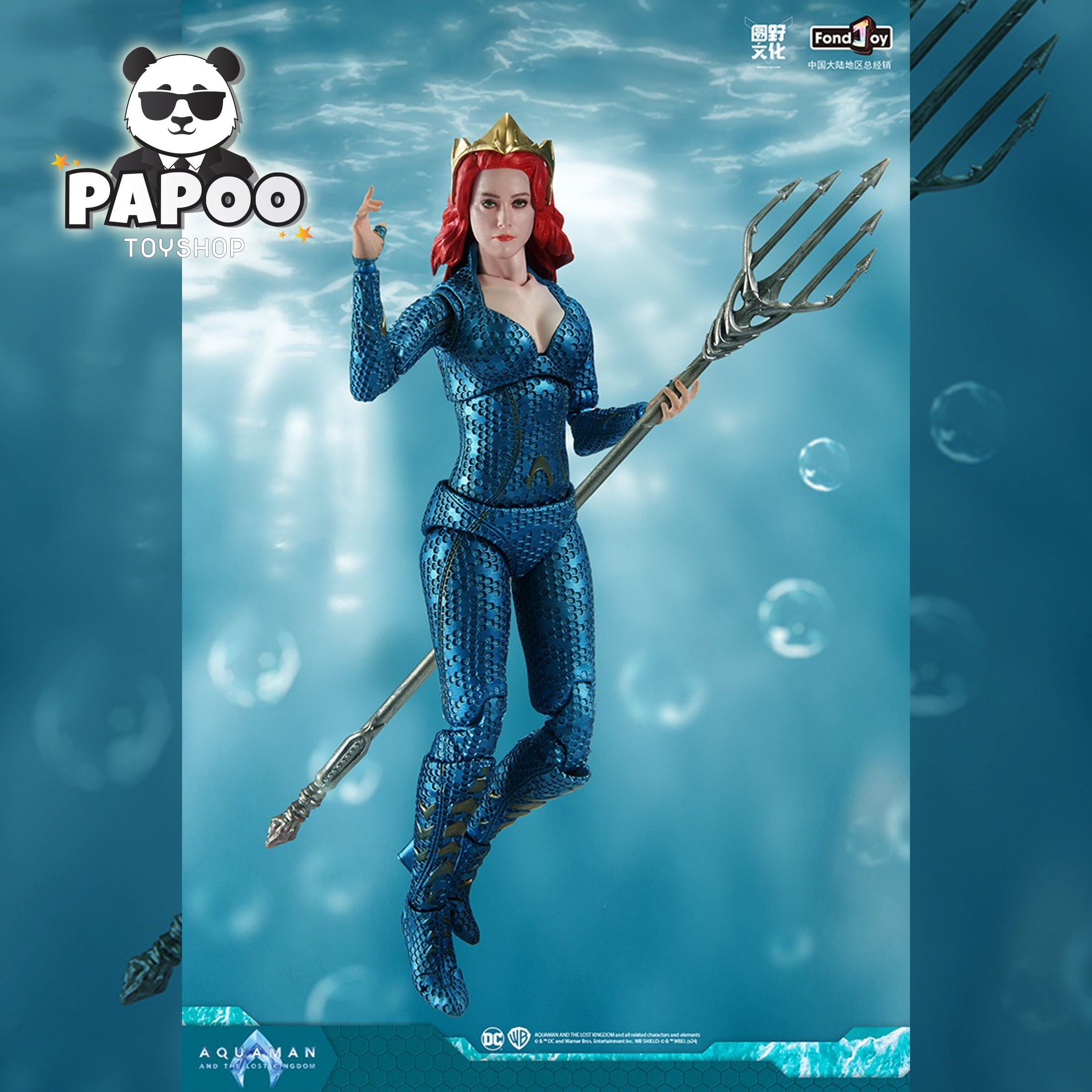FondJoy DC Aquaman Mera action figure 1/9 19cm