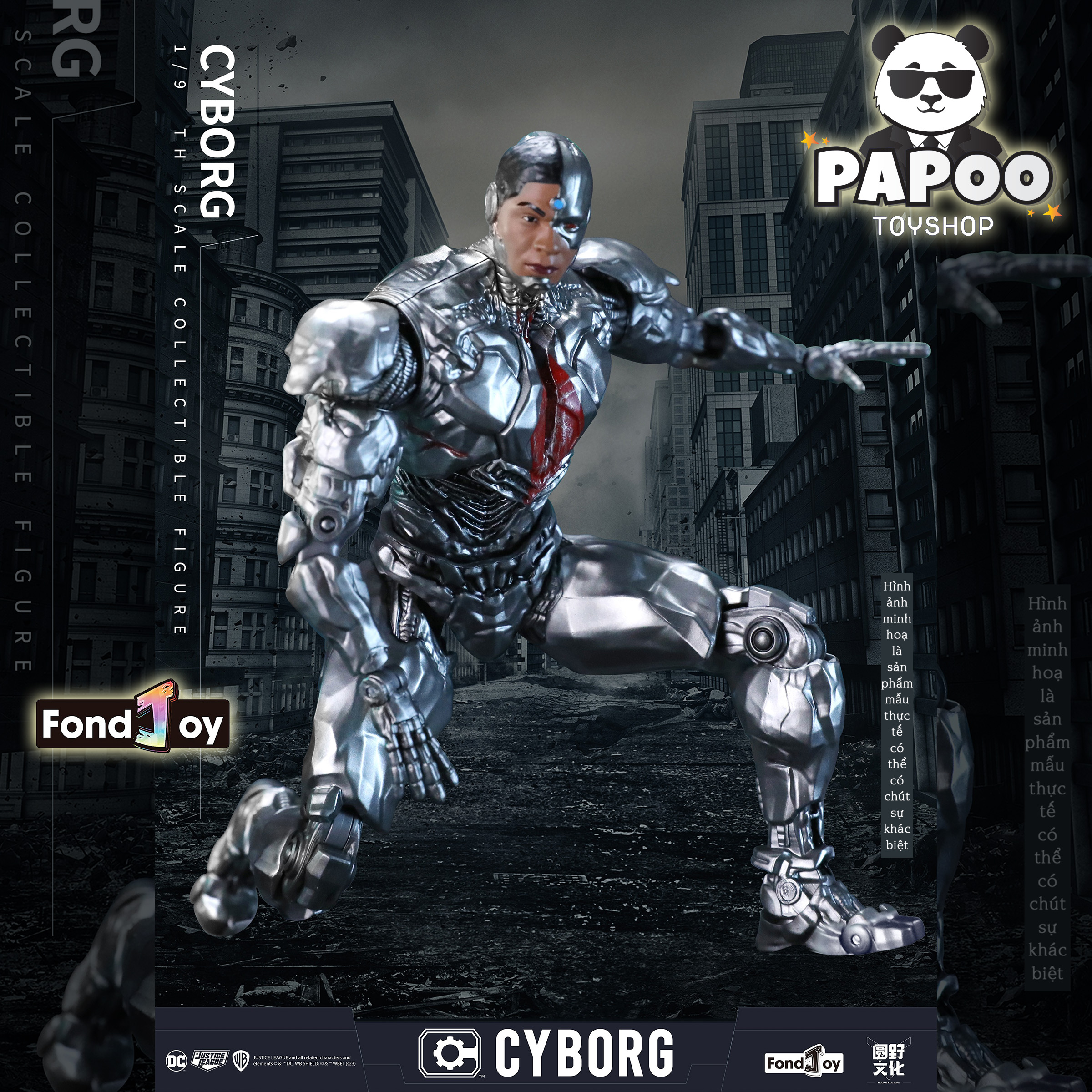 FondJoy DC Cyborg action figure1/9 19.5cm