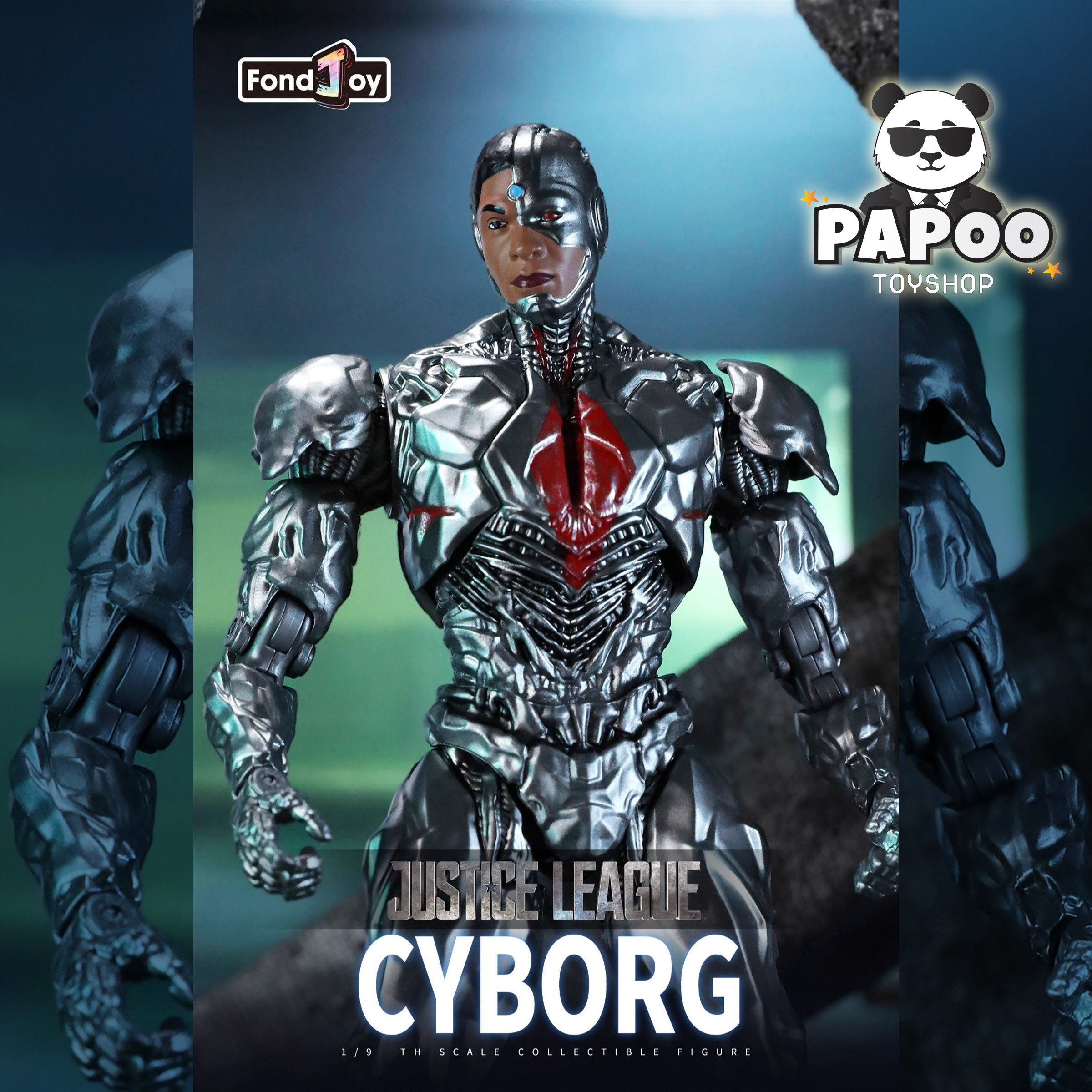 FondJoy DC Cyborg action figure1/9 19.5cm