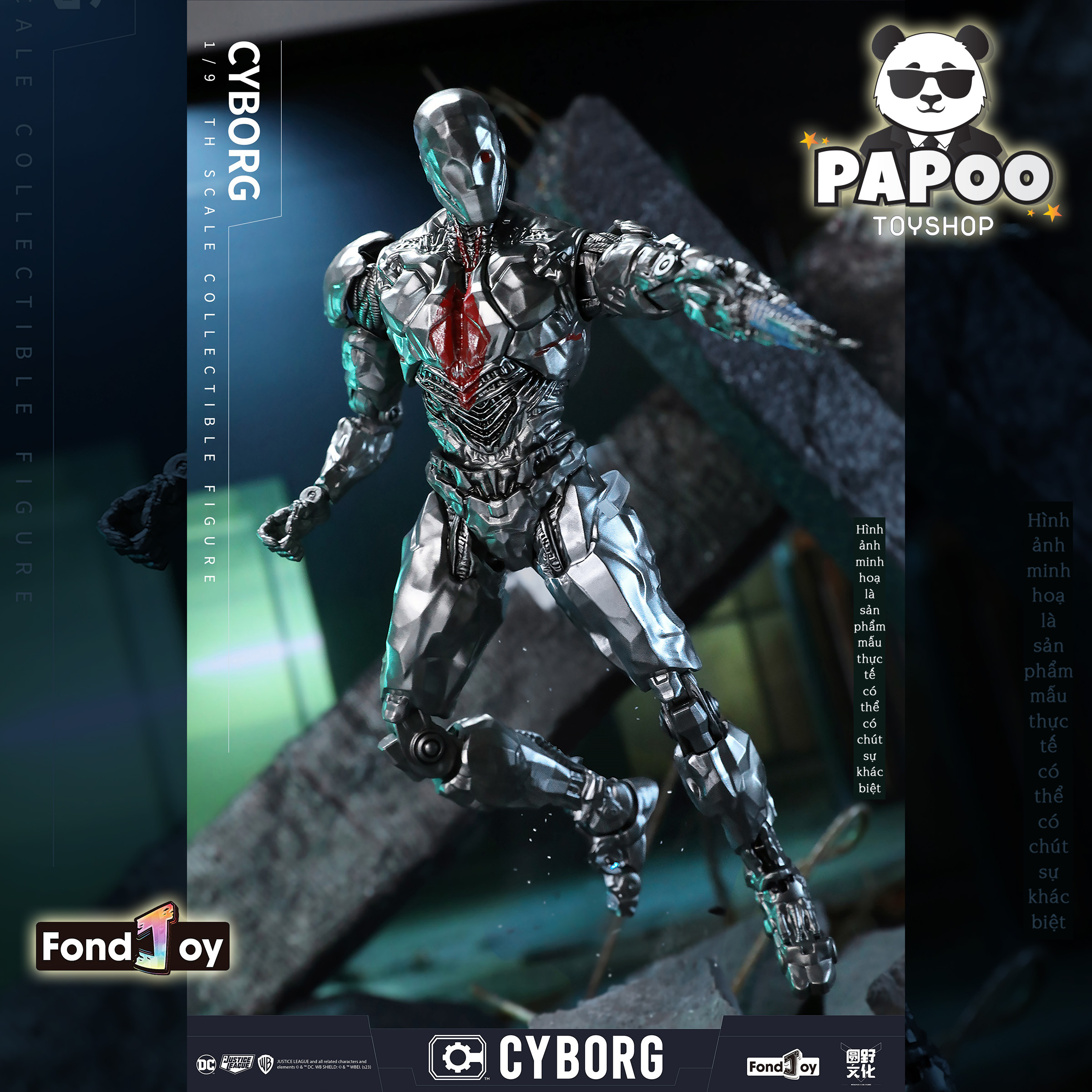 FondJoy DC Cyborg action figure1/9 19.5cm