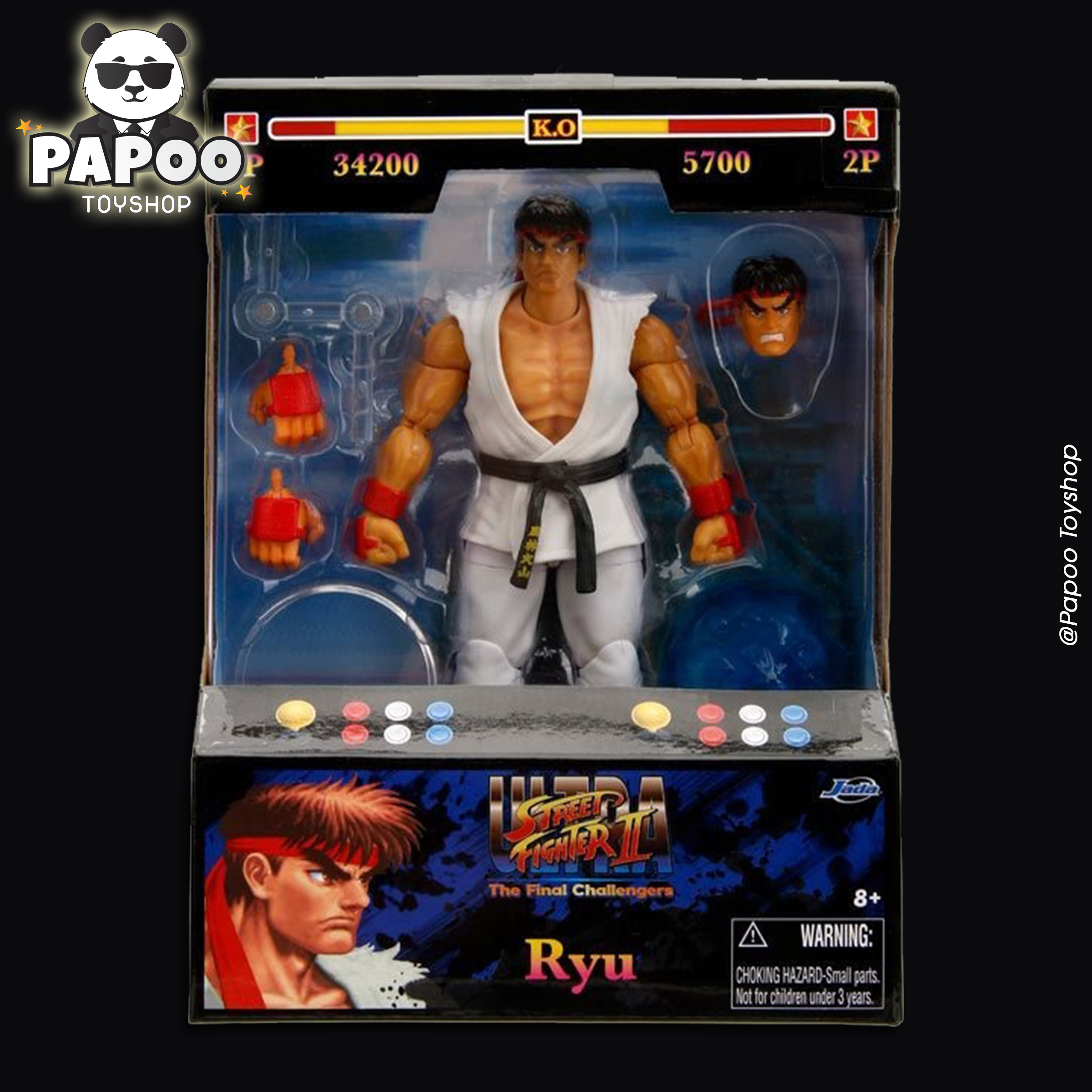 Jada 6-inch 1/12 Street Fighter Ryu action figure