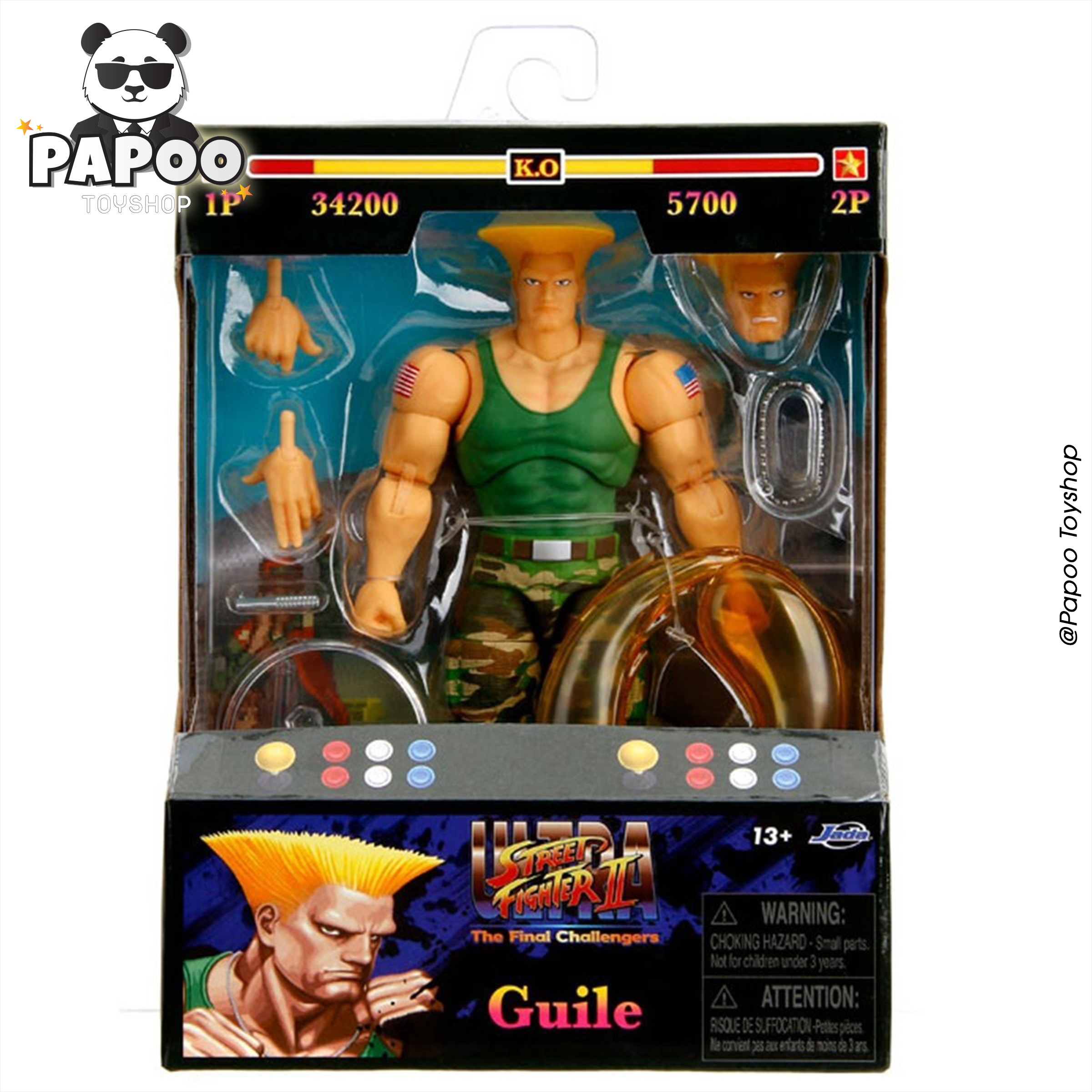 Jada Toys 1/12 6-inch Street Fighter 2 Guile