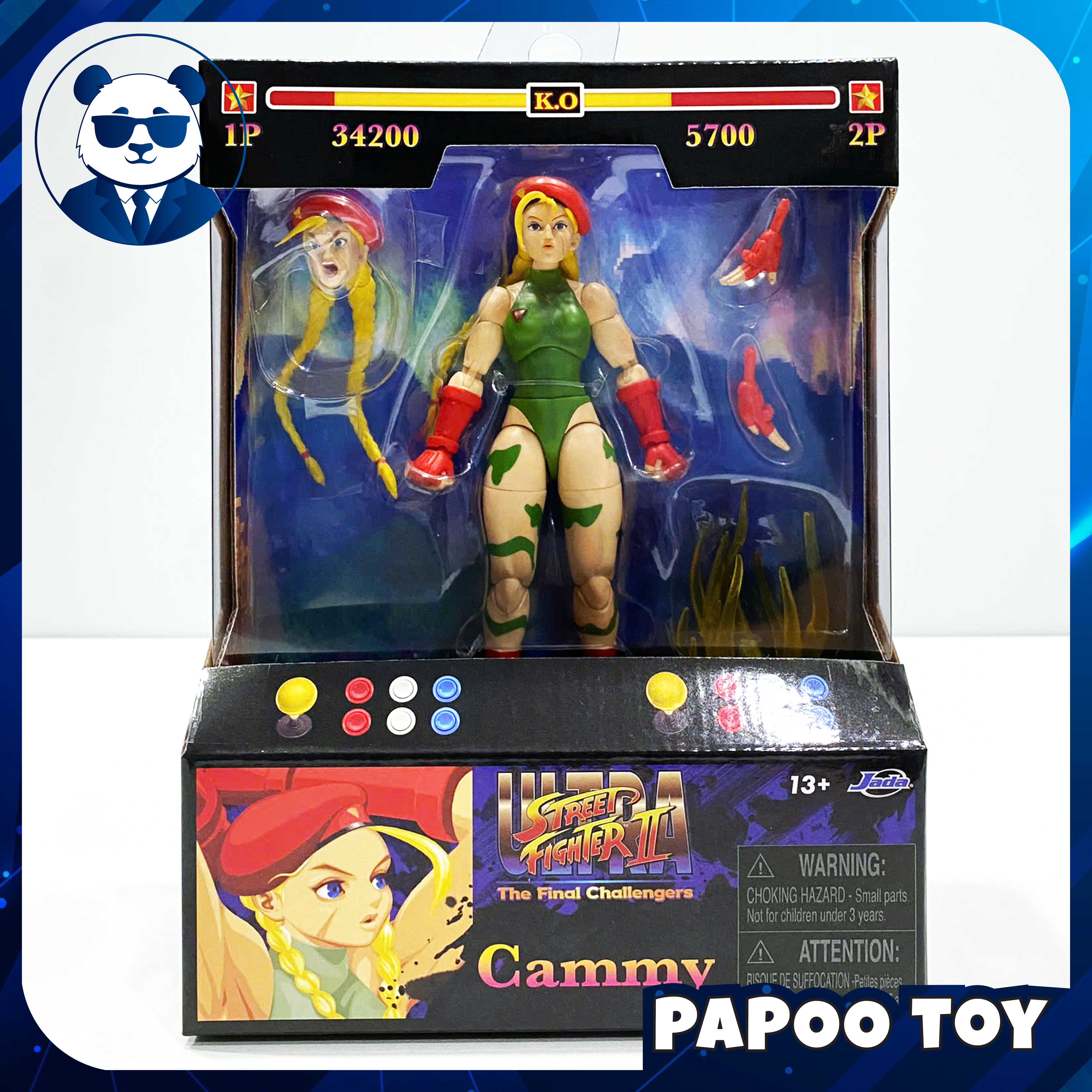 Jada Toys 1/12 Street Fighter 2 Cammy Action Figure