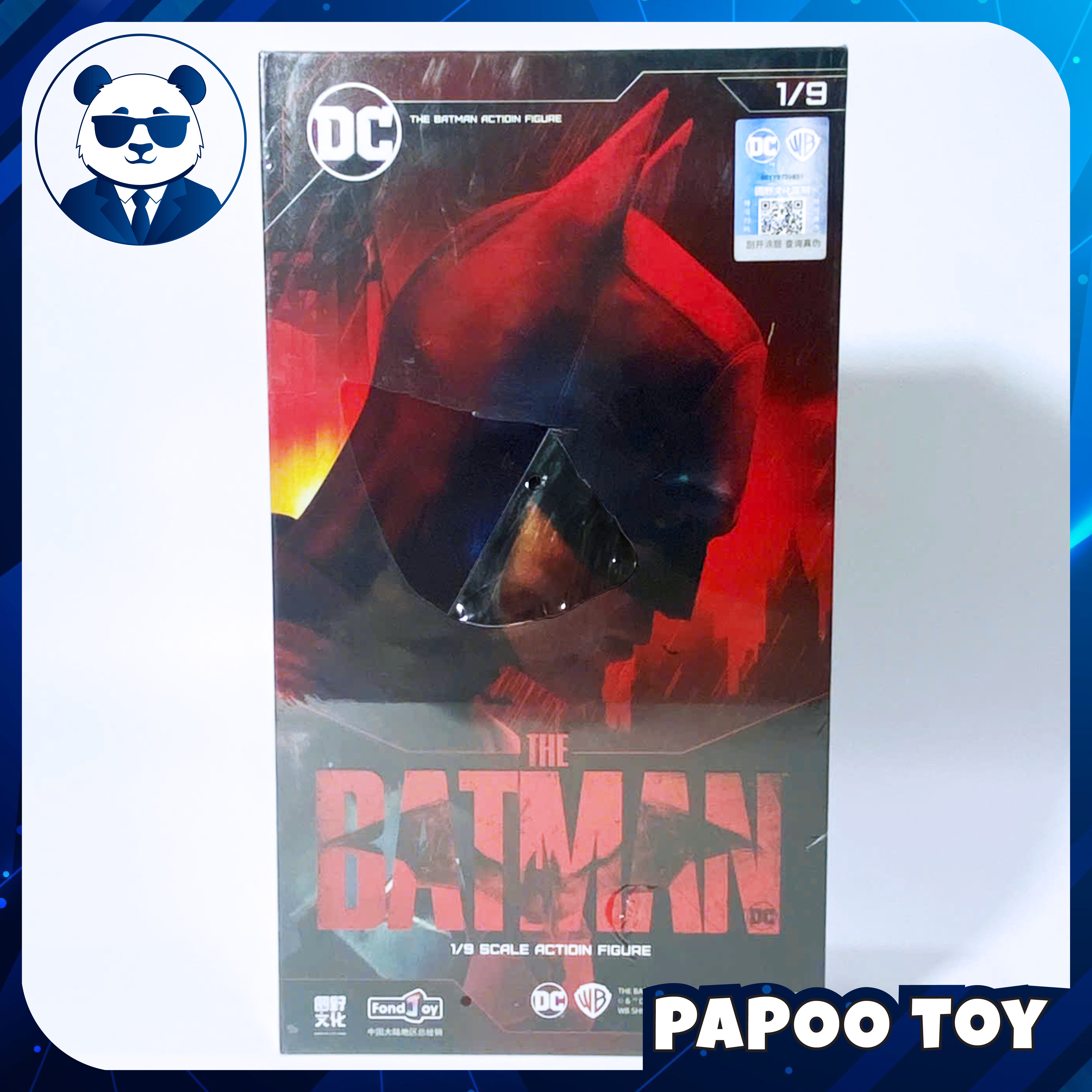 Fonjoy DC 1/9 Batman - Robert Pattinson Deluxe Edition (kèm head mặt thật) 19.5cm