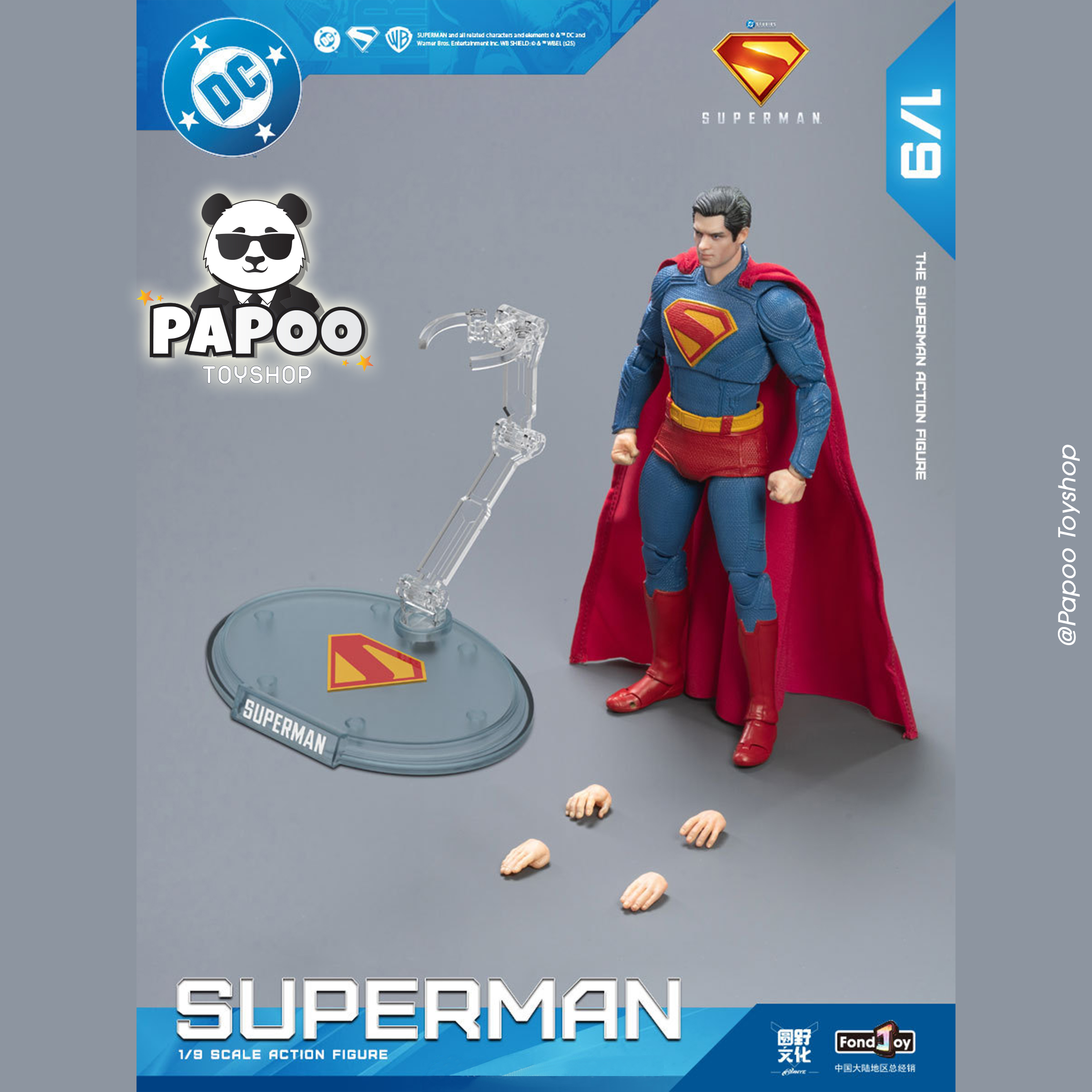 Fondjoy DC 1/9 New Superman 2025 (Gunn movie version) 19.5cm