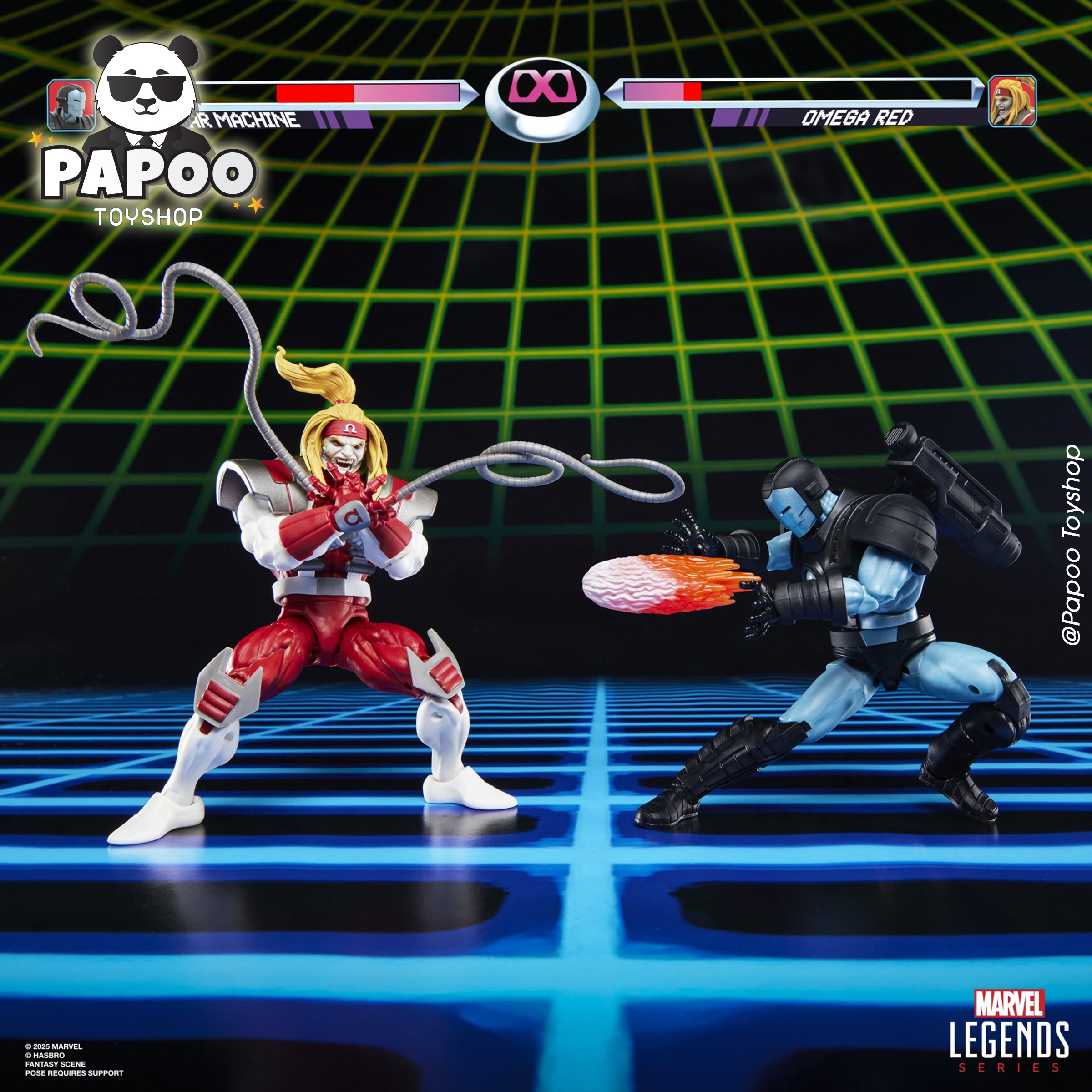 Marvel Legends Series Gamerverse Marvel's War Machine vs Omega Red