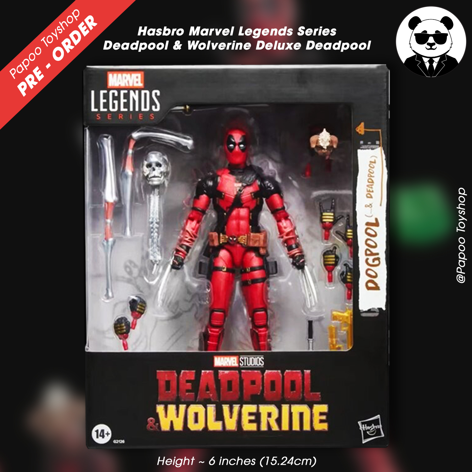 Hasbro Marvel Legends Series Deadpool & Wolverine Deluxe Deadpool