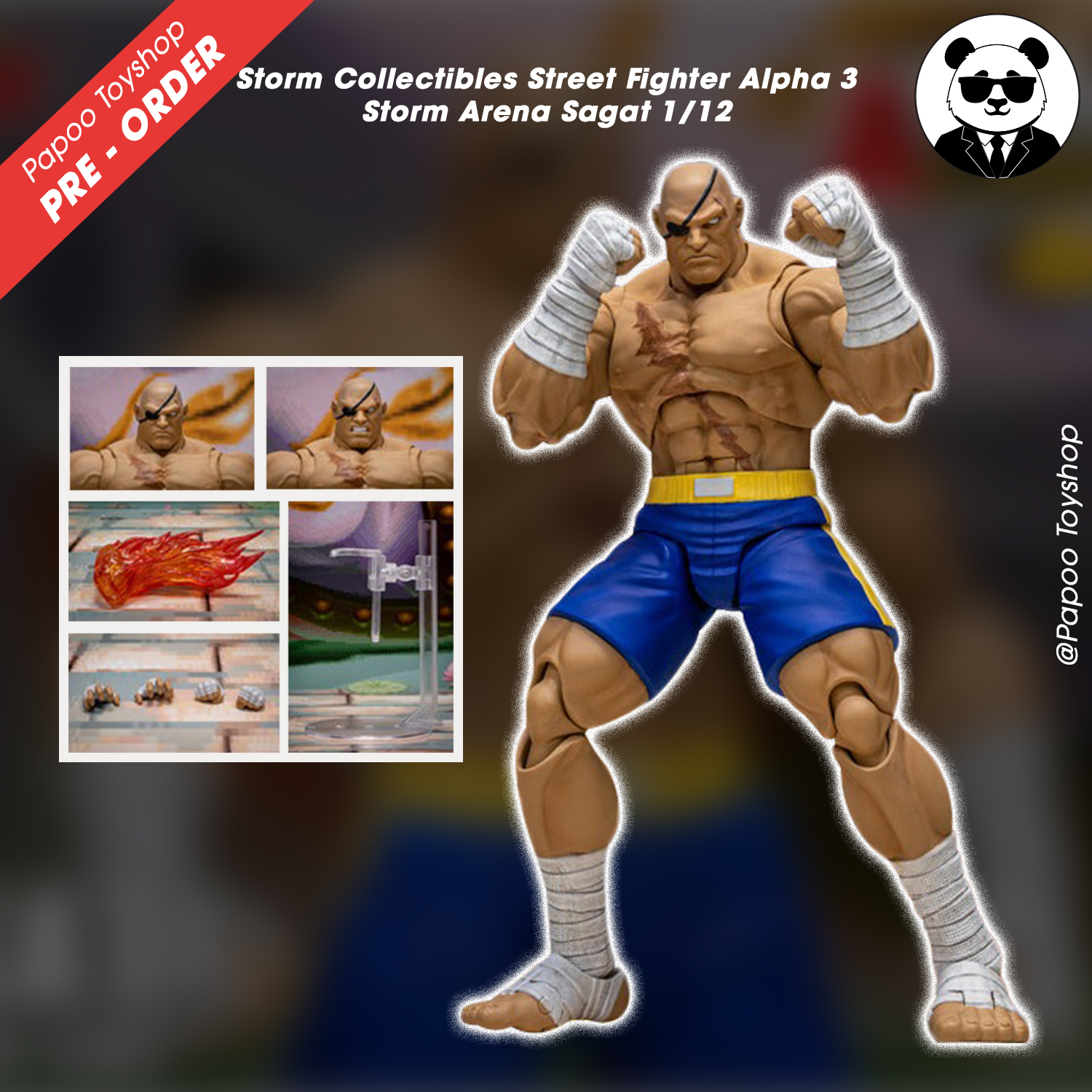 Storm Collectibles Street Fighter Alpha 3 Storm Arena Sagat 1/12