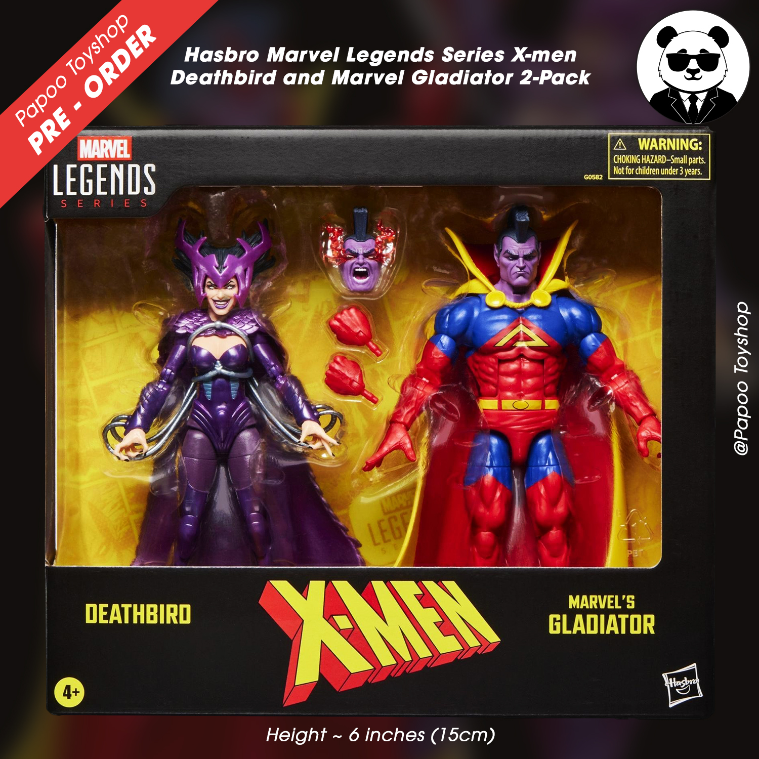 Hasbro Marvel Legends Series X-men Deathbird and Marvel Gladiator 2-Pack