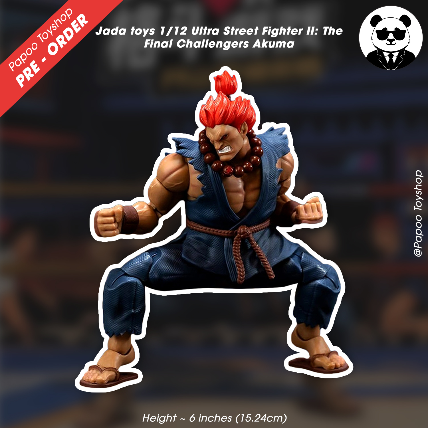 Jada toys 1/12 Ultra Street Fighter II: The Final Challengers Akuma