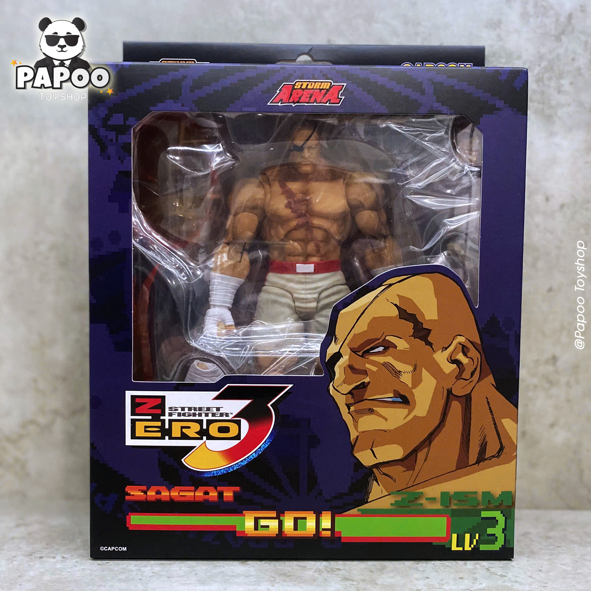 Storm Collectibles Street Fighter Alpha 3 Storm Arena Sagat (Player 2 Ver.) 1/12 Event Exclusive