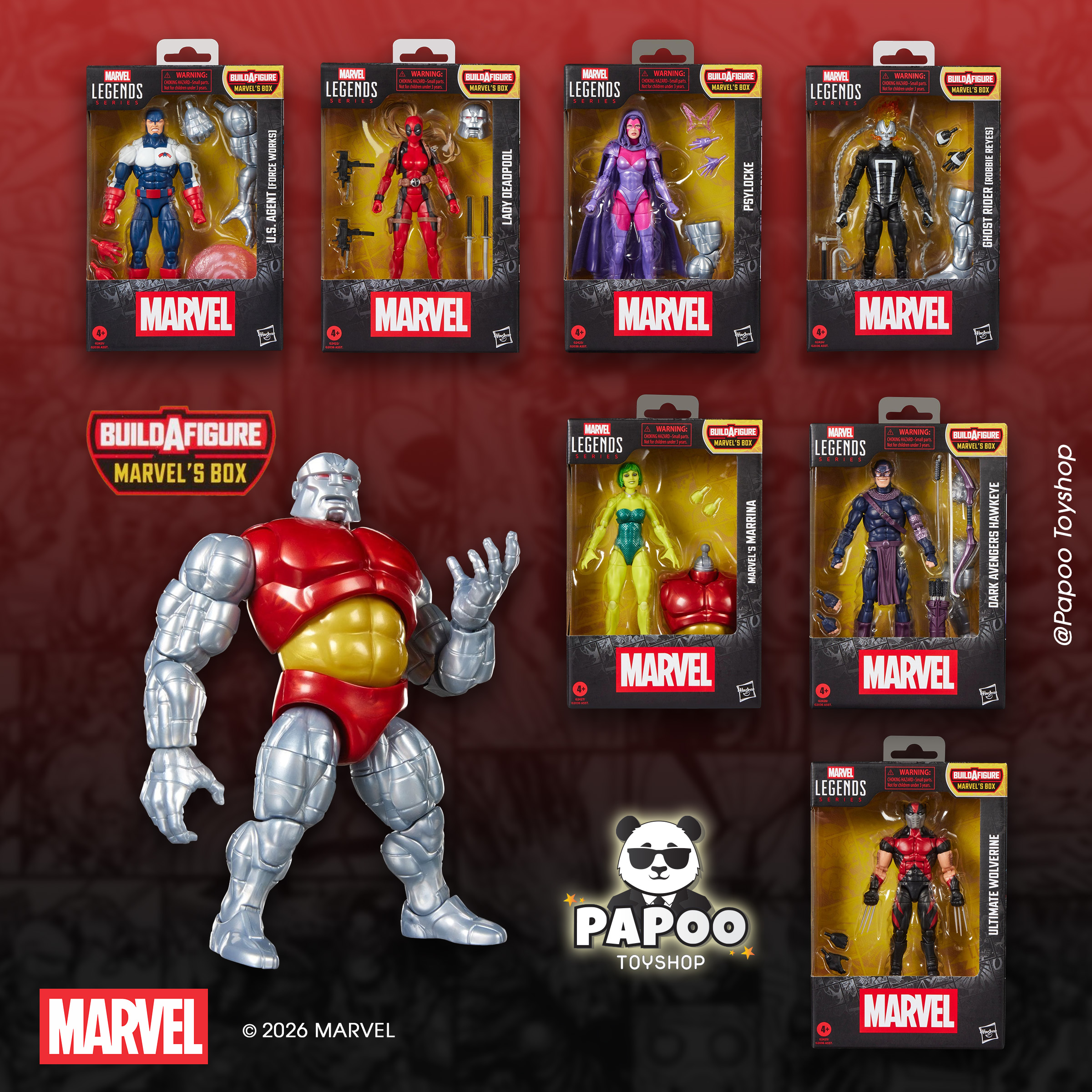 Hasbro Marvel Legends Series Box Build-a-Figure Wave 7 figures