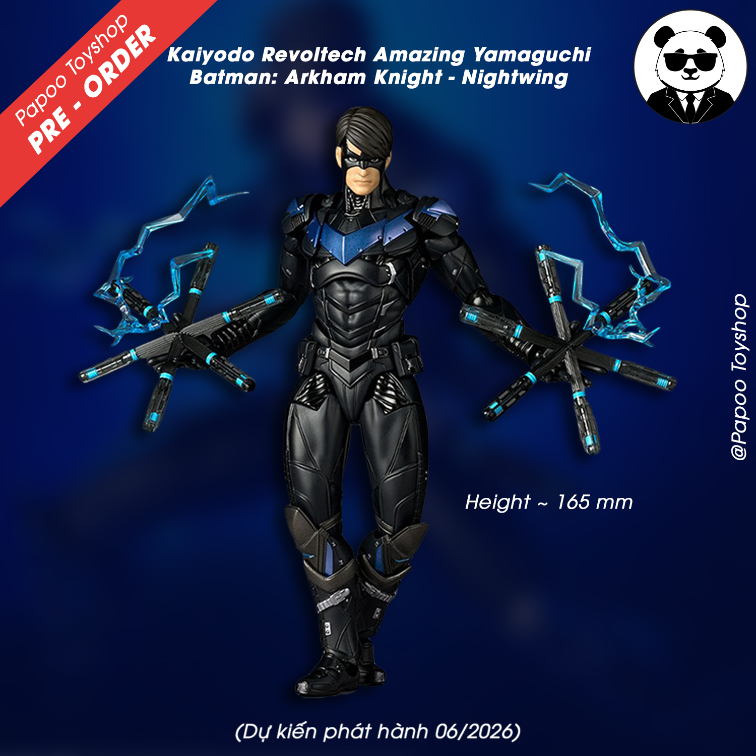 Kaiyodo Revoltech Amazing Yamaguchi Batman: Arkham Knight - Nightwing