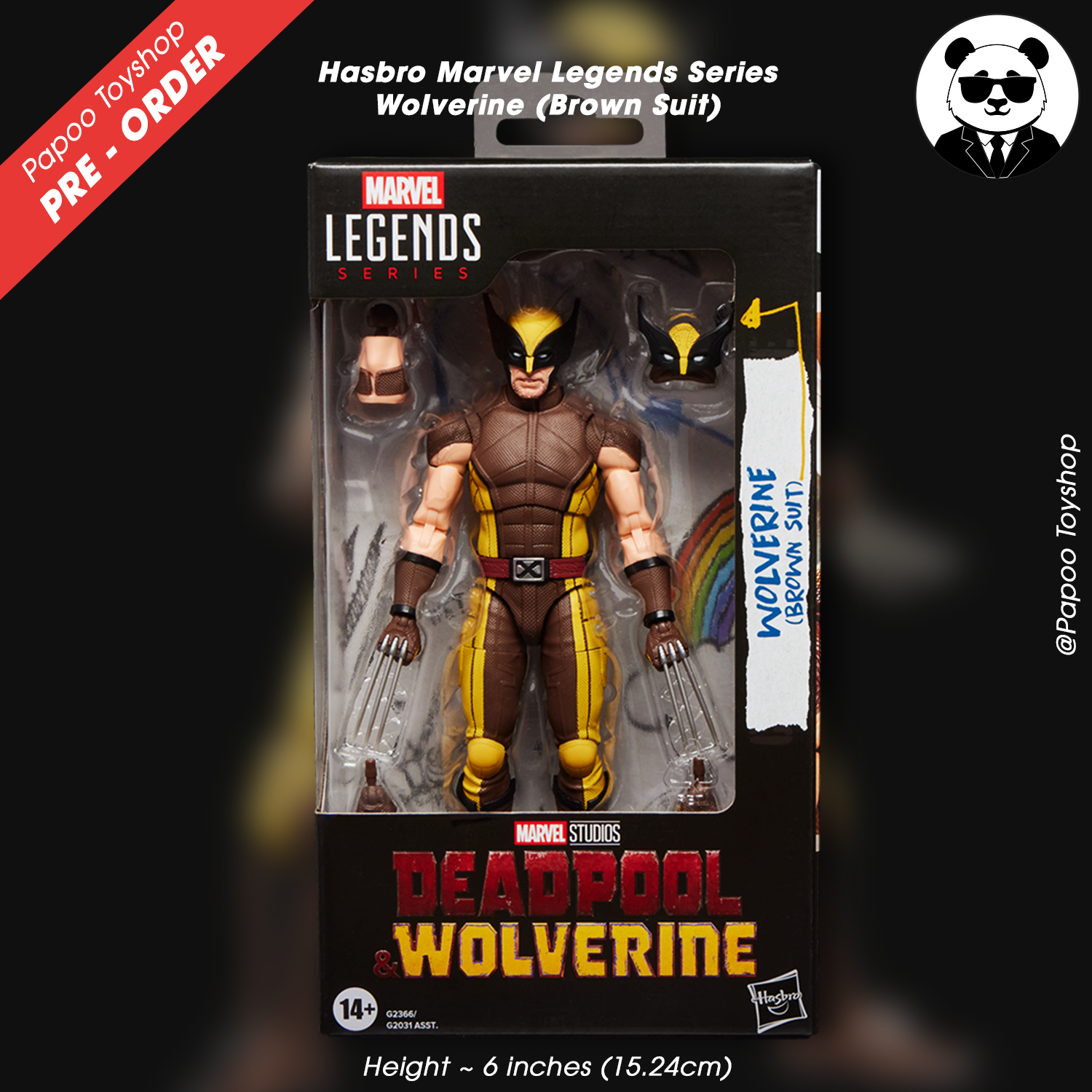 Marvel Legends Series Wolverine (Brown Suit)