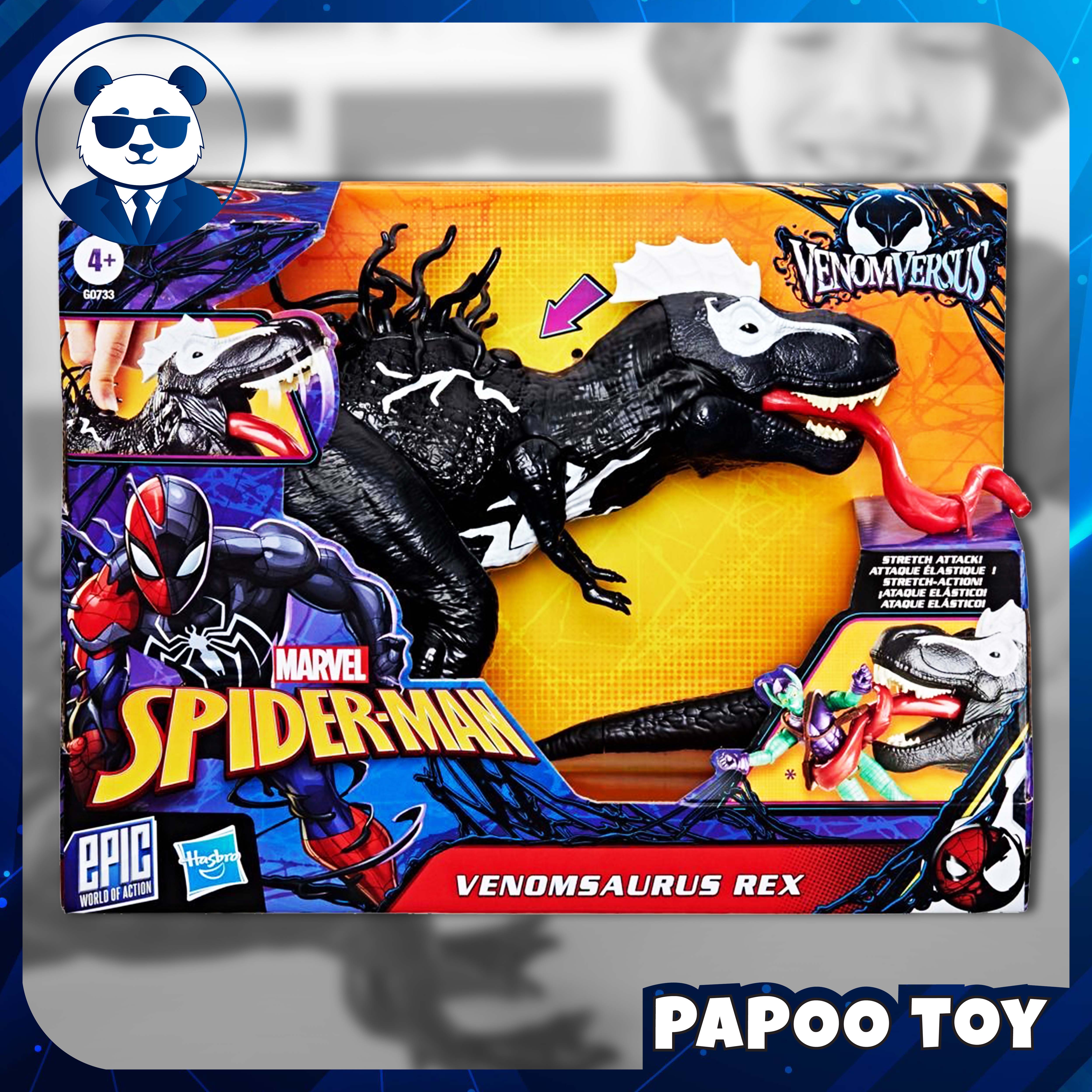 Marvel Spider-Man Epic World of Action VenomVersus Venomsaurus Rex