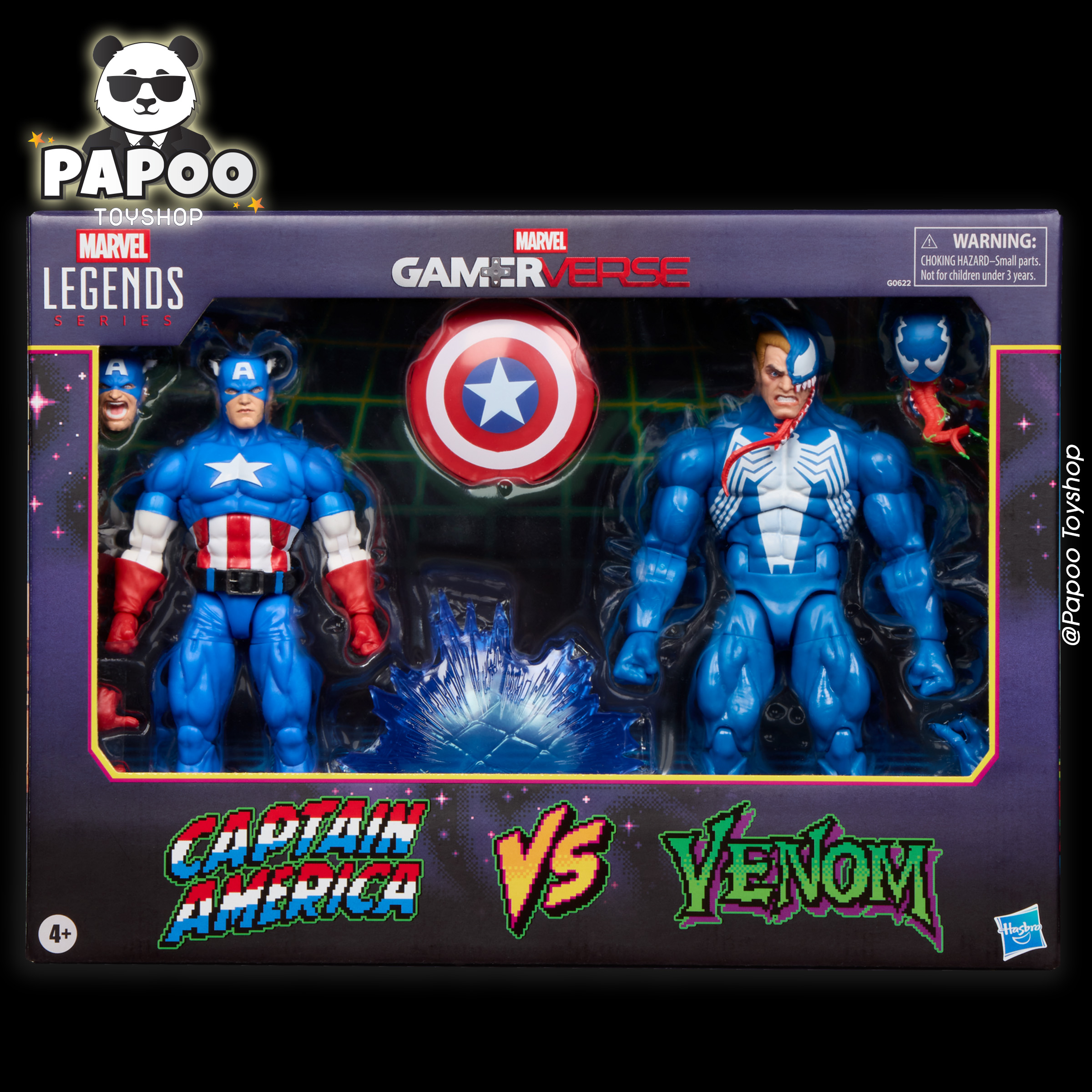 Marvel Legends Series Gamerverse Captain America vs Venom