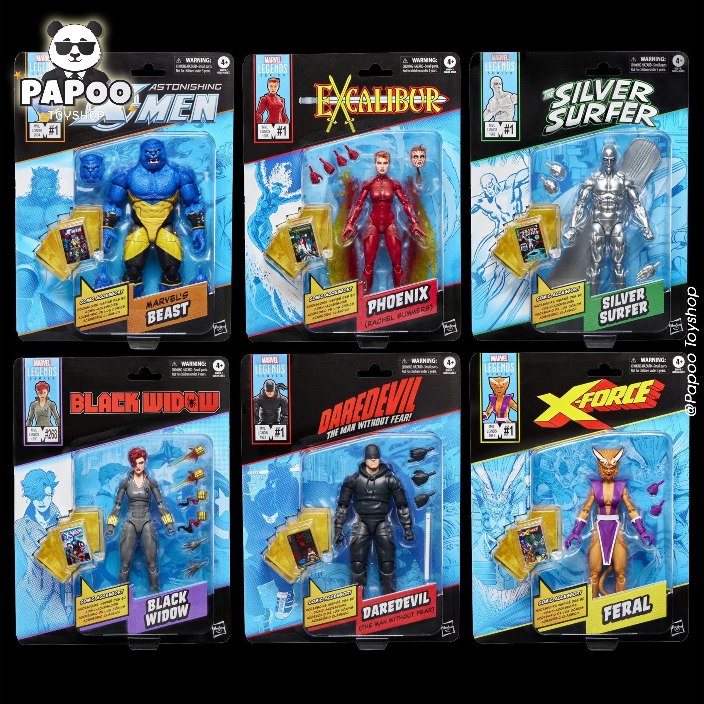 Hasbro Marvel Legends Series Mini Comic Wave 2 full wave 6 figures