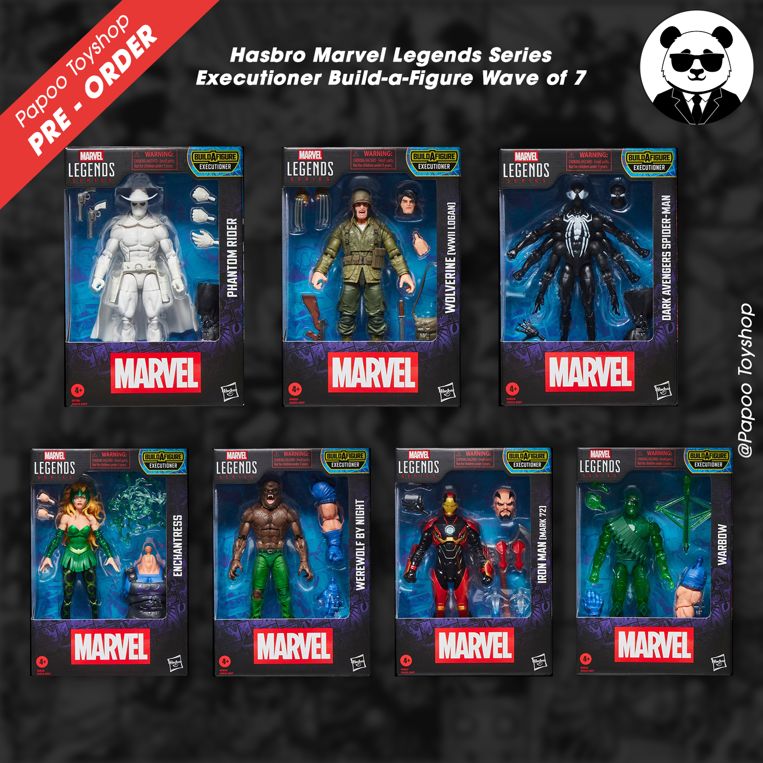 Hasbro Marvel Legends Series Executioner Build-a-Figure Wave of 7