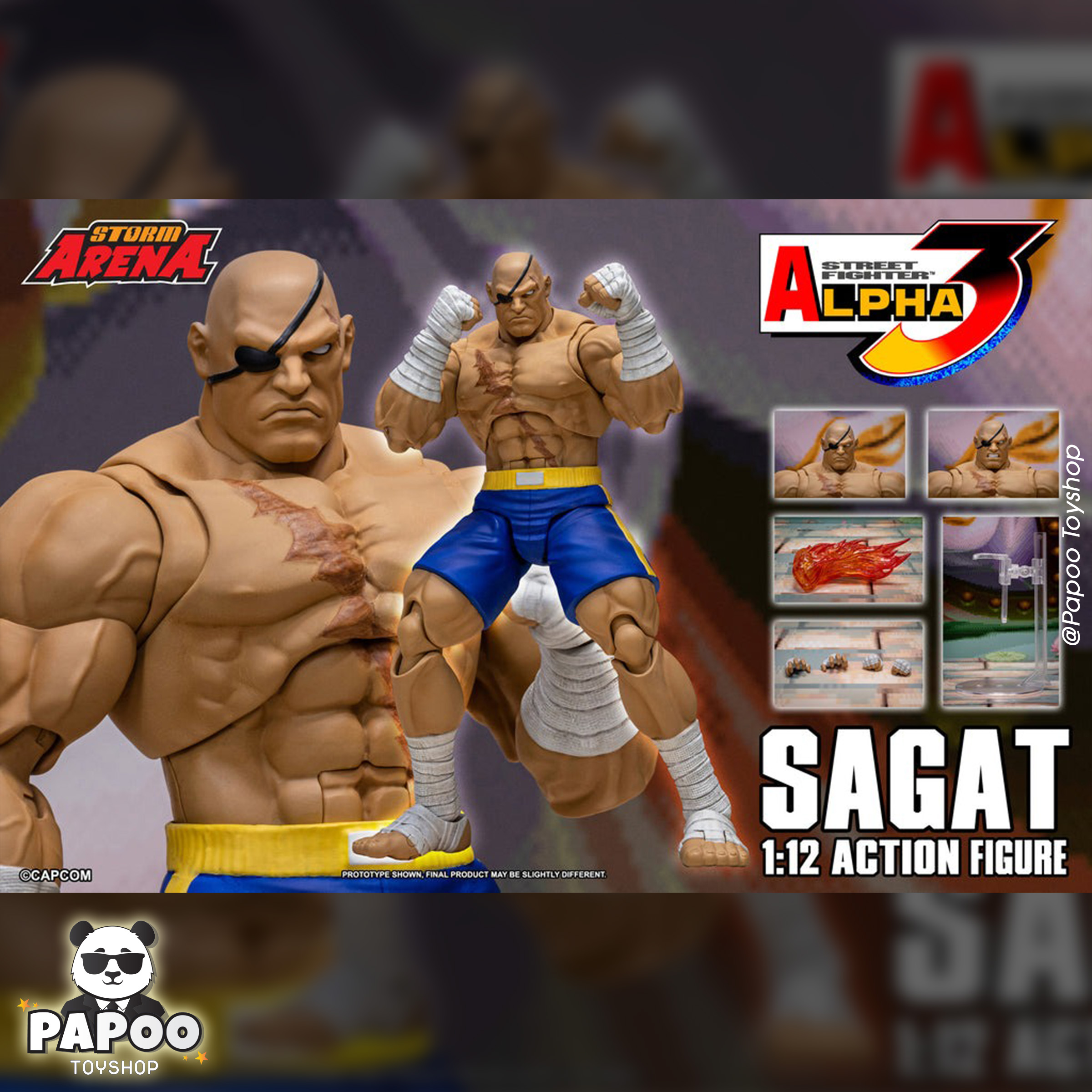 Storm Collectibles Street Fighter Alpha 3 Storm Arena Sagat 1/12