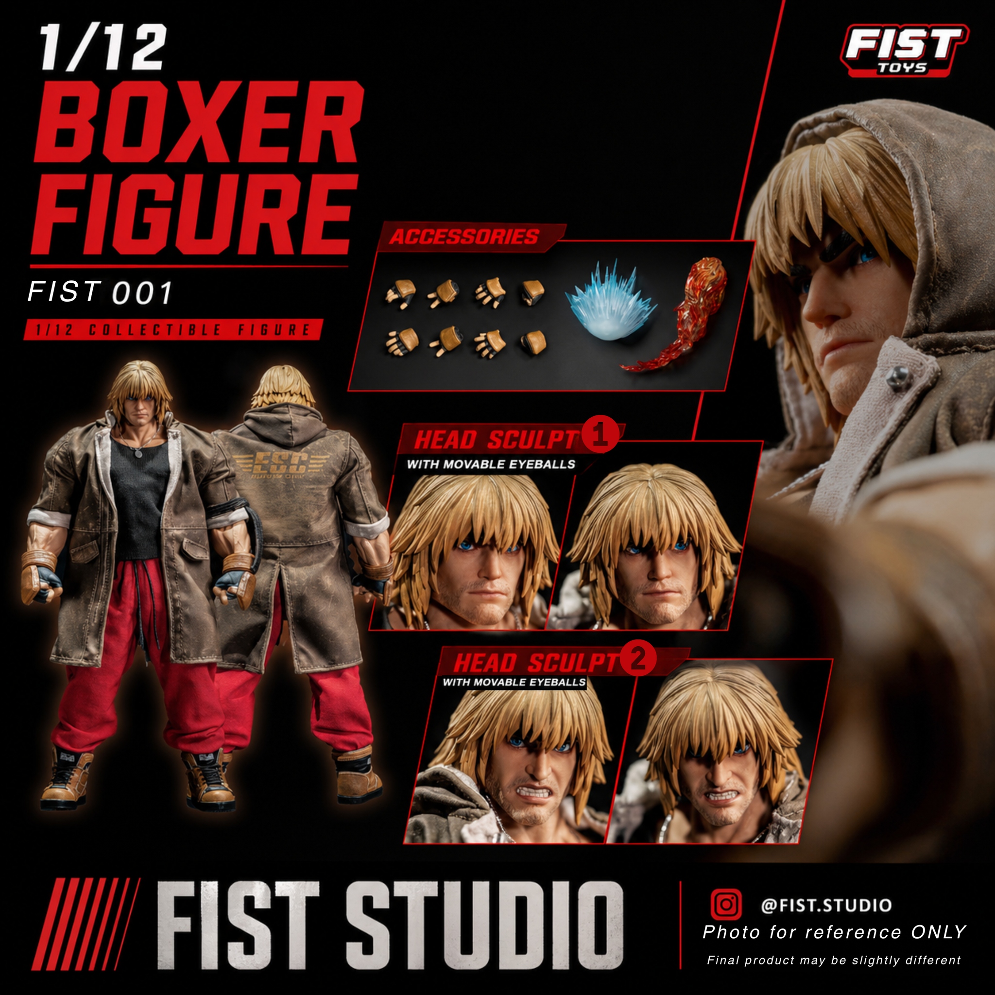 Fist studio 1-12 Boxer action figure FIST001