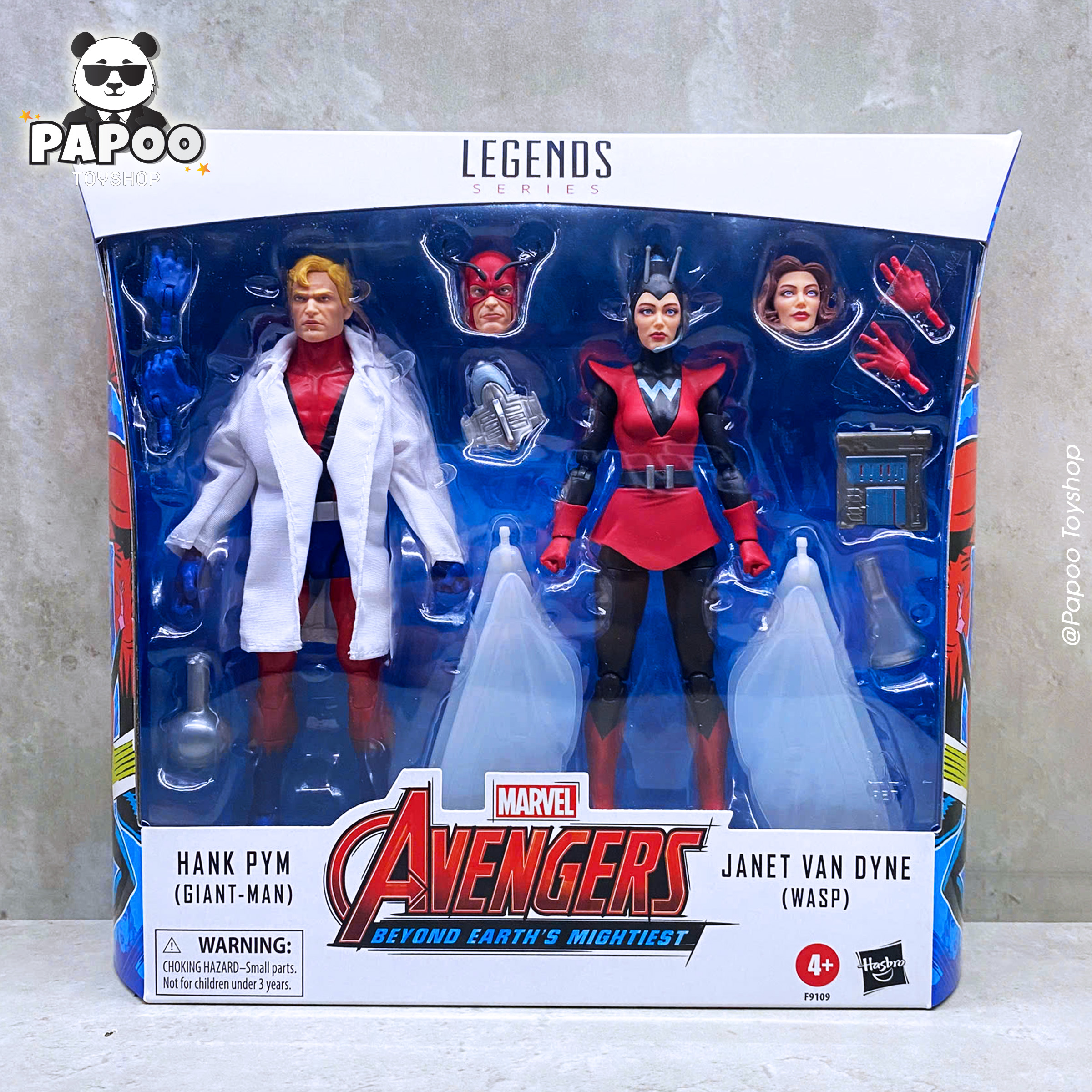 Marvel Legends Series Hank Pym (Giant-Man) & Janet Van Dyne (Wasp) (Reissues)