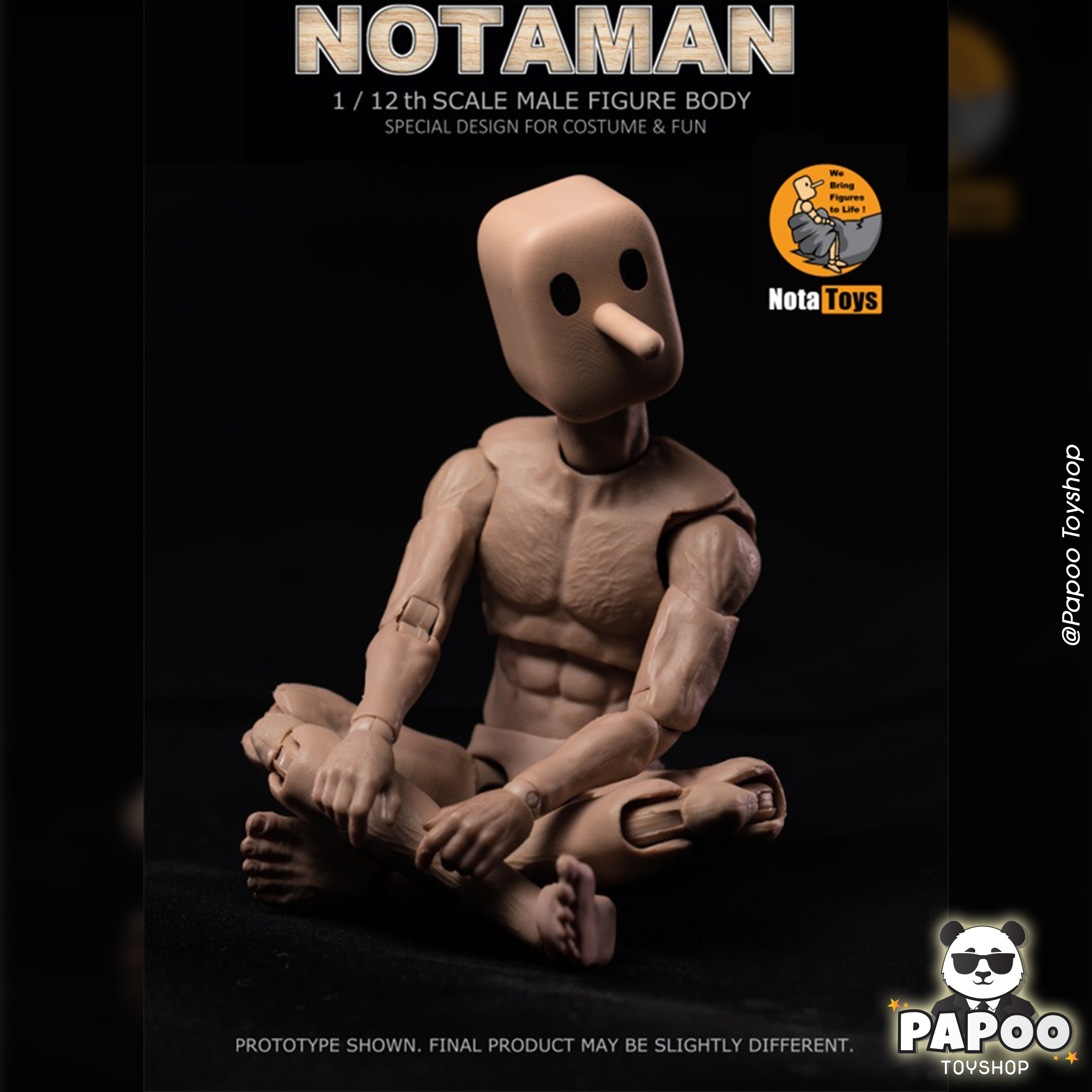 Nota Toys Notaman 1/12 male figure body 15 cm
