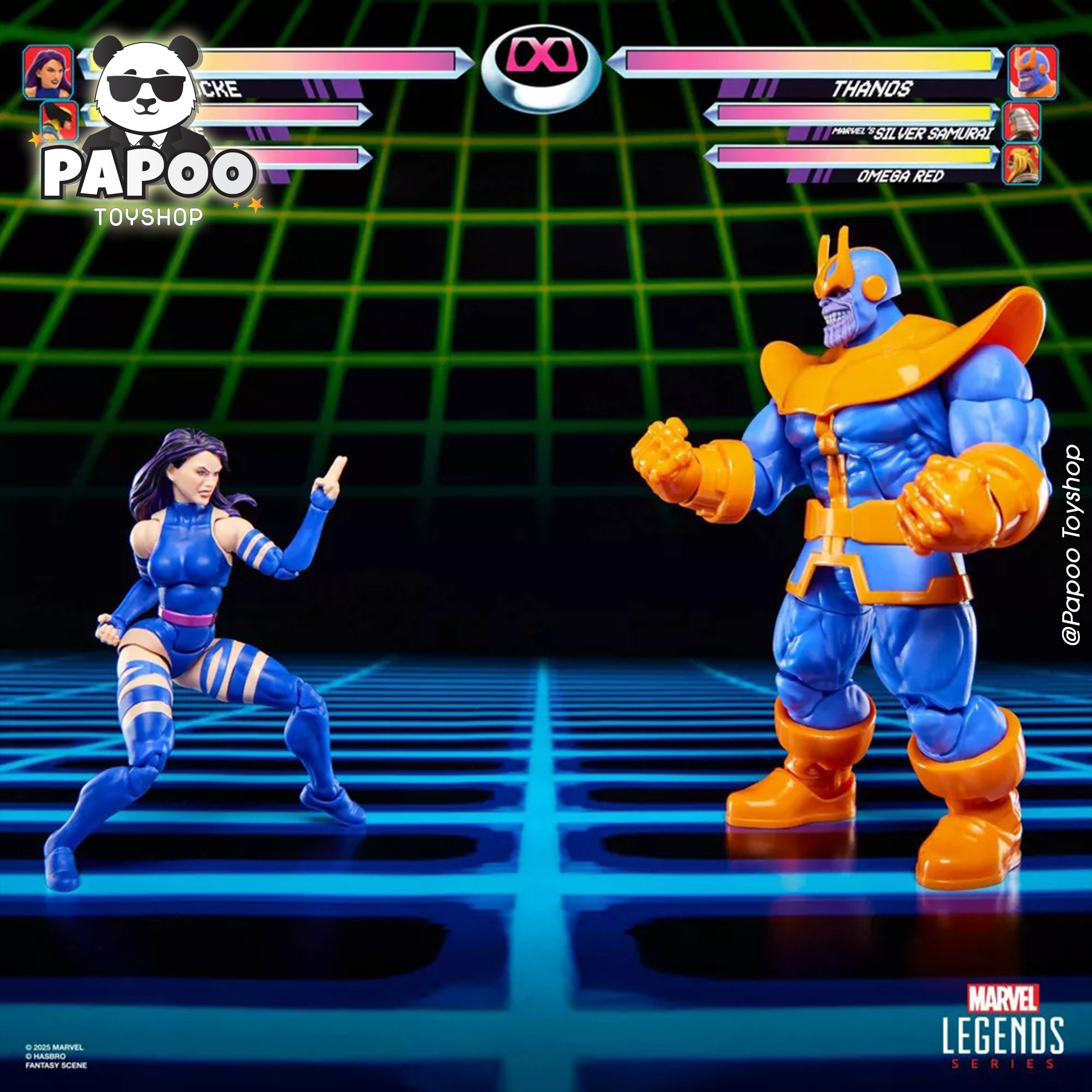 Marvel Legends Series Gamerverse Psylocke vs Thanos