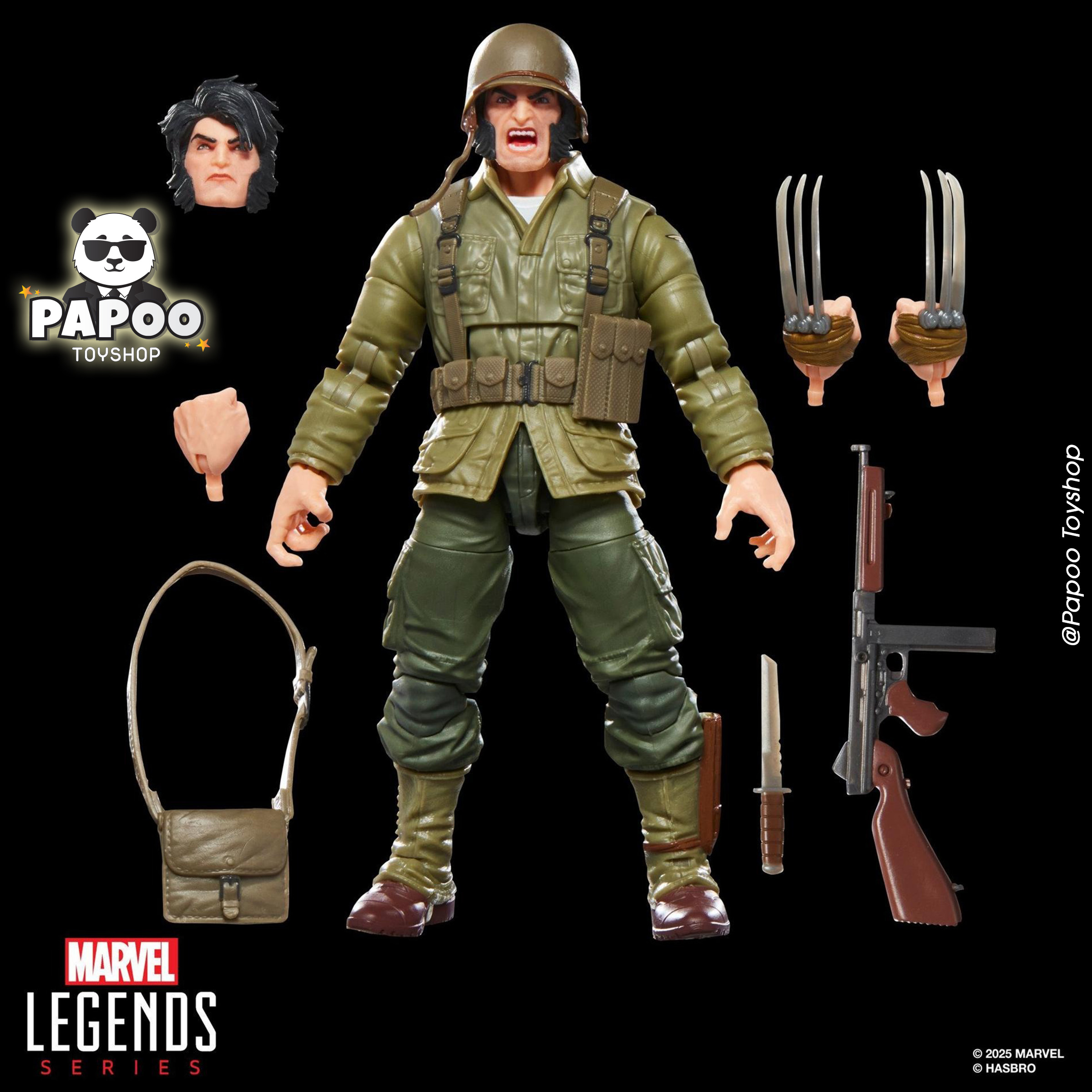Hasbro Marvel Legends Series Wolverine (WWII Logan)