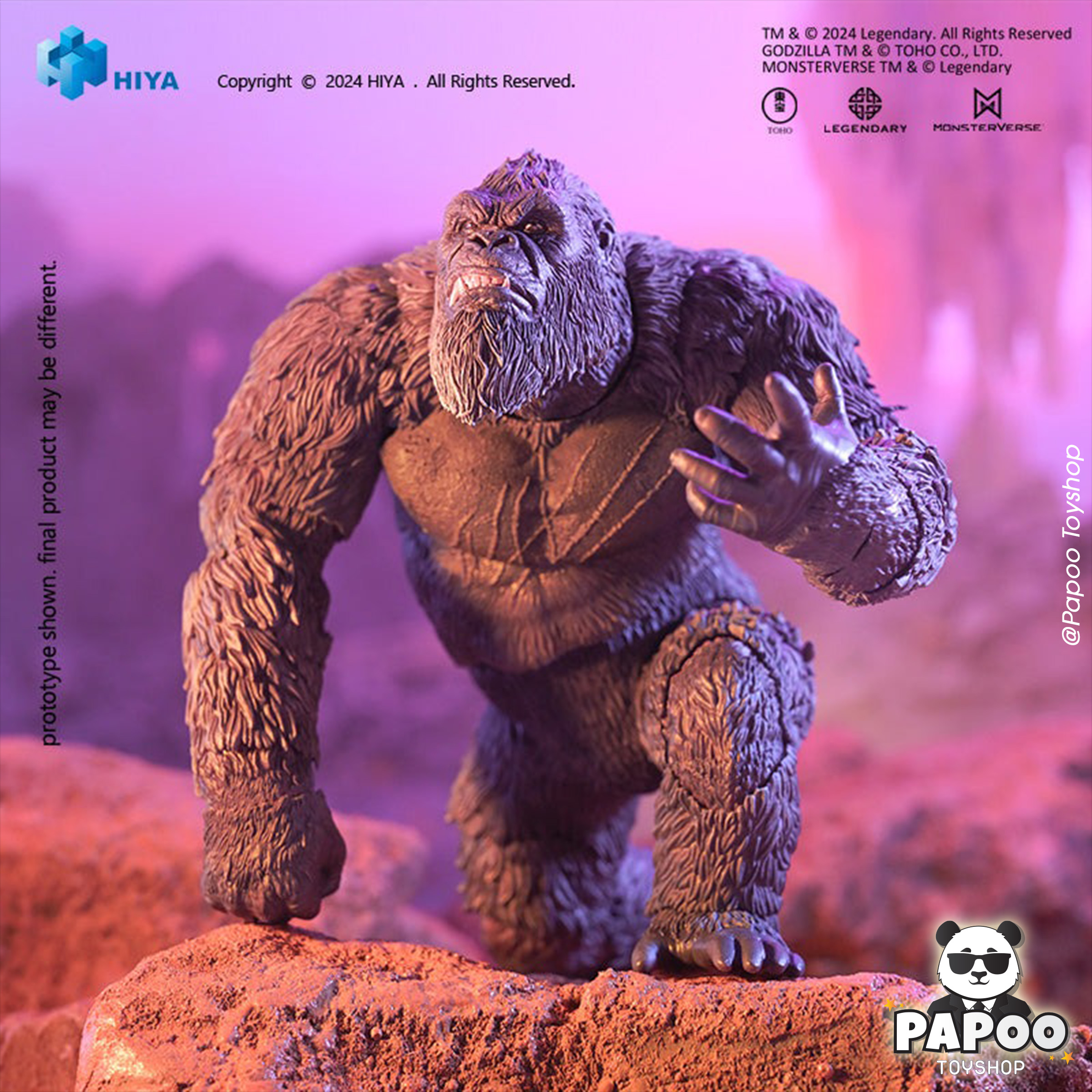 HIYA Exquisite Basic Series None Scale 6 Inch Kong Action figure (Godzilla x Kong: The New Empire)