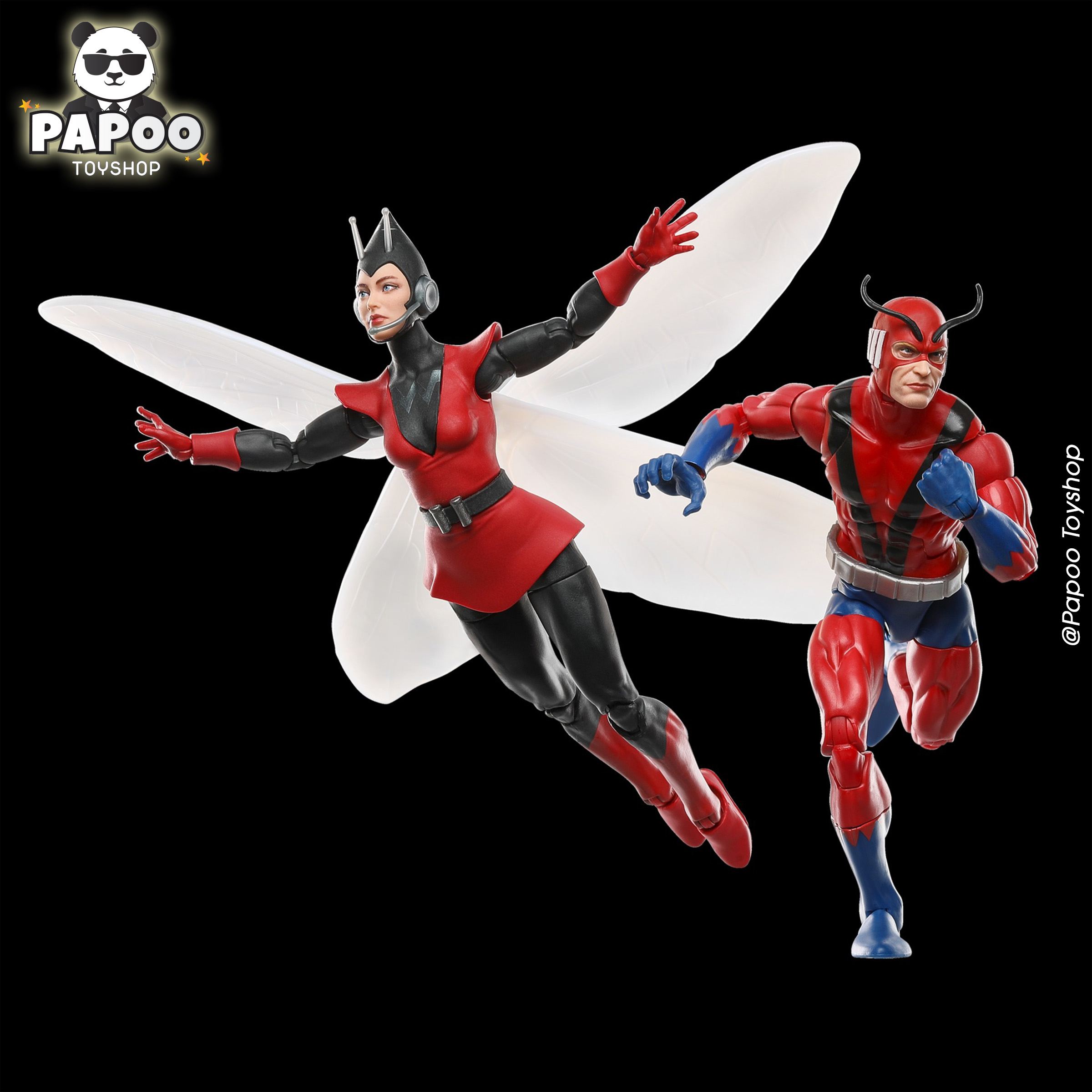 Marvel Legends Series Hank Pym (Giant-Man) & Janet Van Dyne (Wasp) (Reissues)