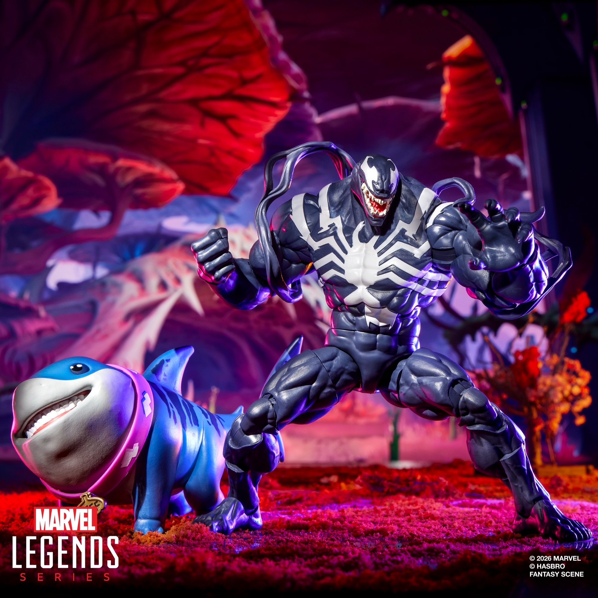 Marvel Legends Series Marvel Rivals Venom & Jeff the Shark