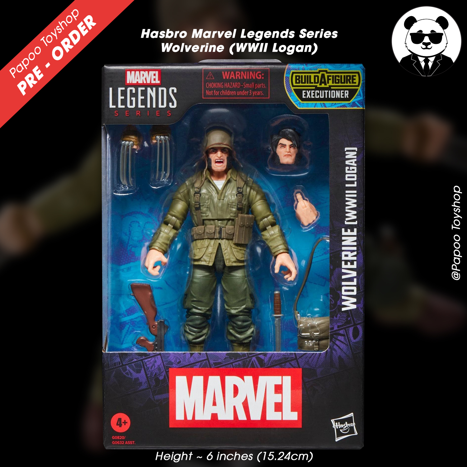 Hasbro Marvel Legends Series Wolverine (WWII Logan)