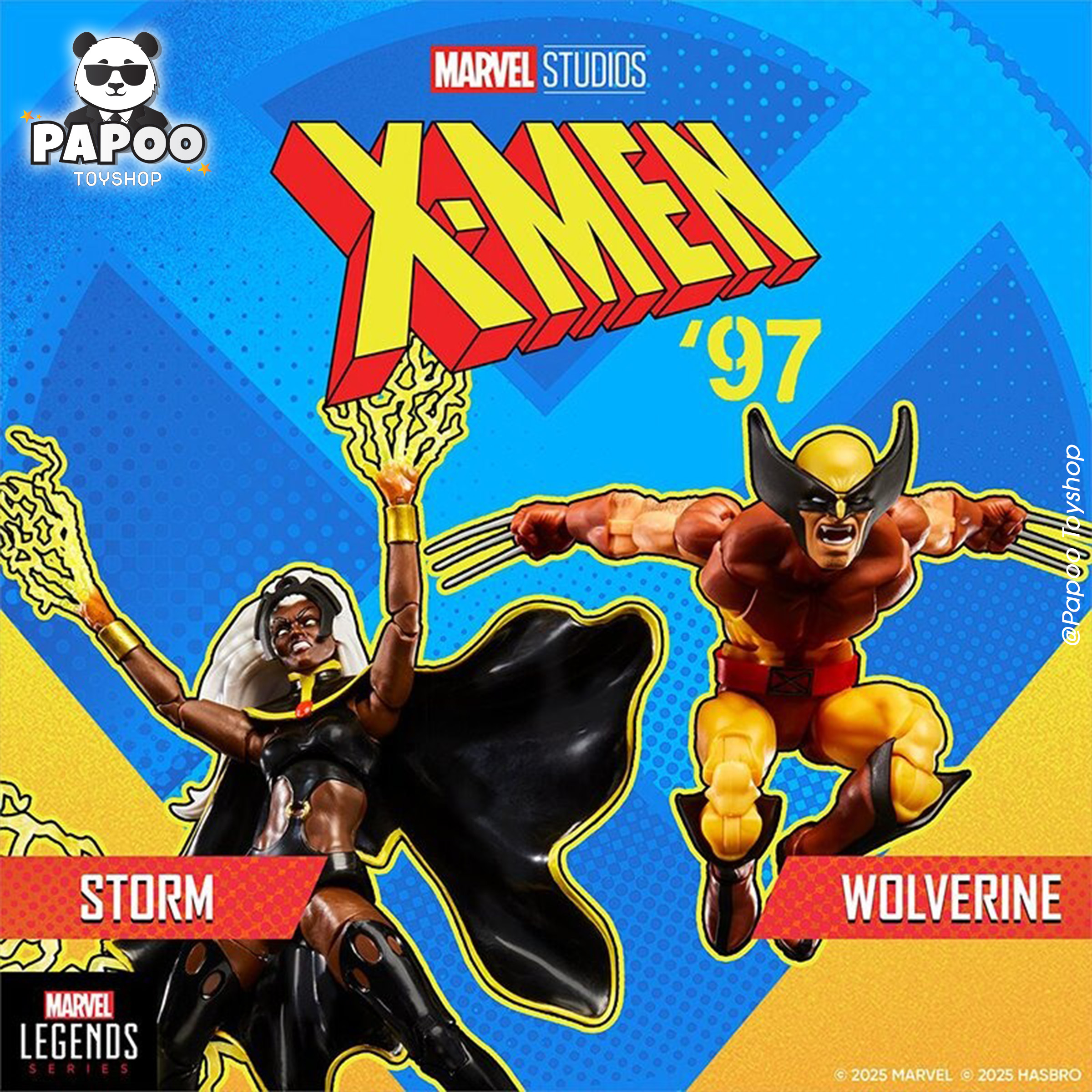Hasbro Marvel Legends Series X-Men 97 Wolverine and Storm