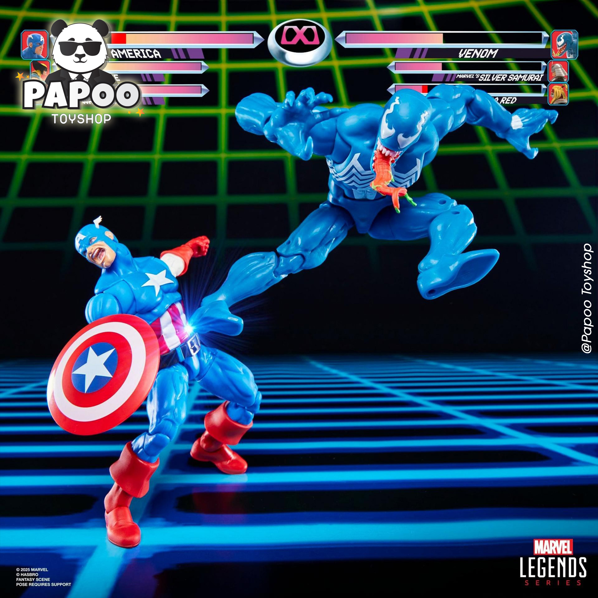Marvel Legends Series Gamerverse Captain America vs Venom