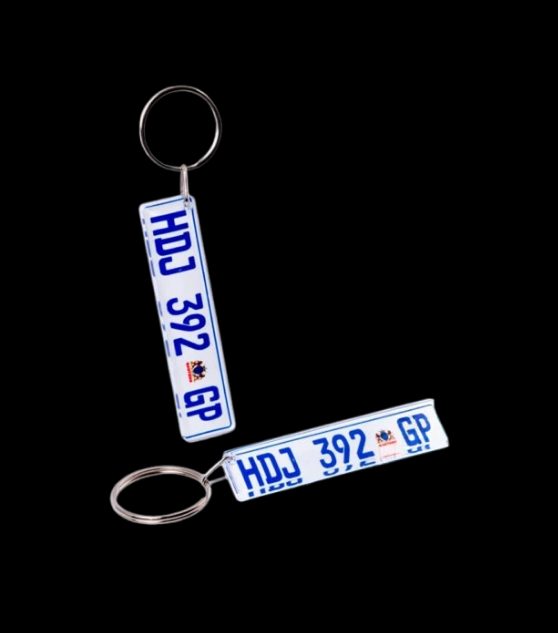 License Plate Keyring