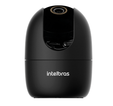 Câmera Inteligente Full HD Visão 360° Im4 C Black Intelbras + Cartão 32GB + Instalação