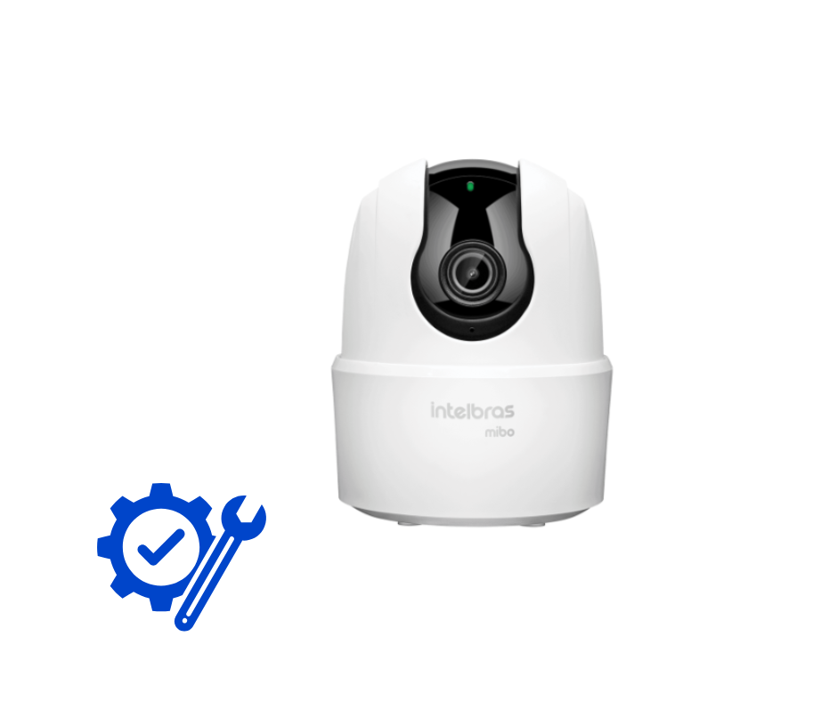 Câmera Inteligente Full HD iME 360 C Branca Intelbras + Cartão de Memória 32GB + Instalação