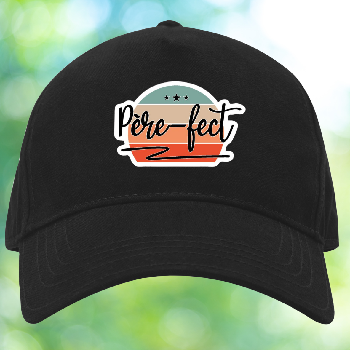 Casquette logo quadri couleur