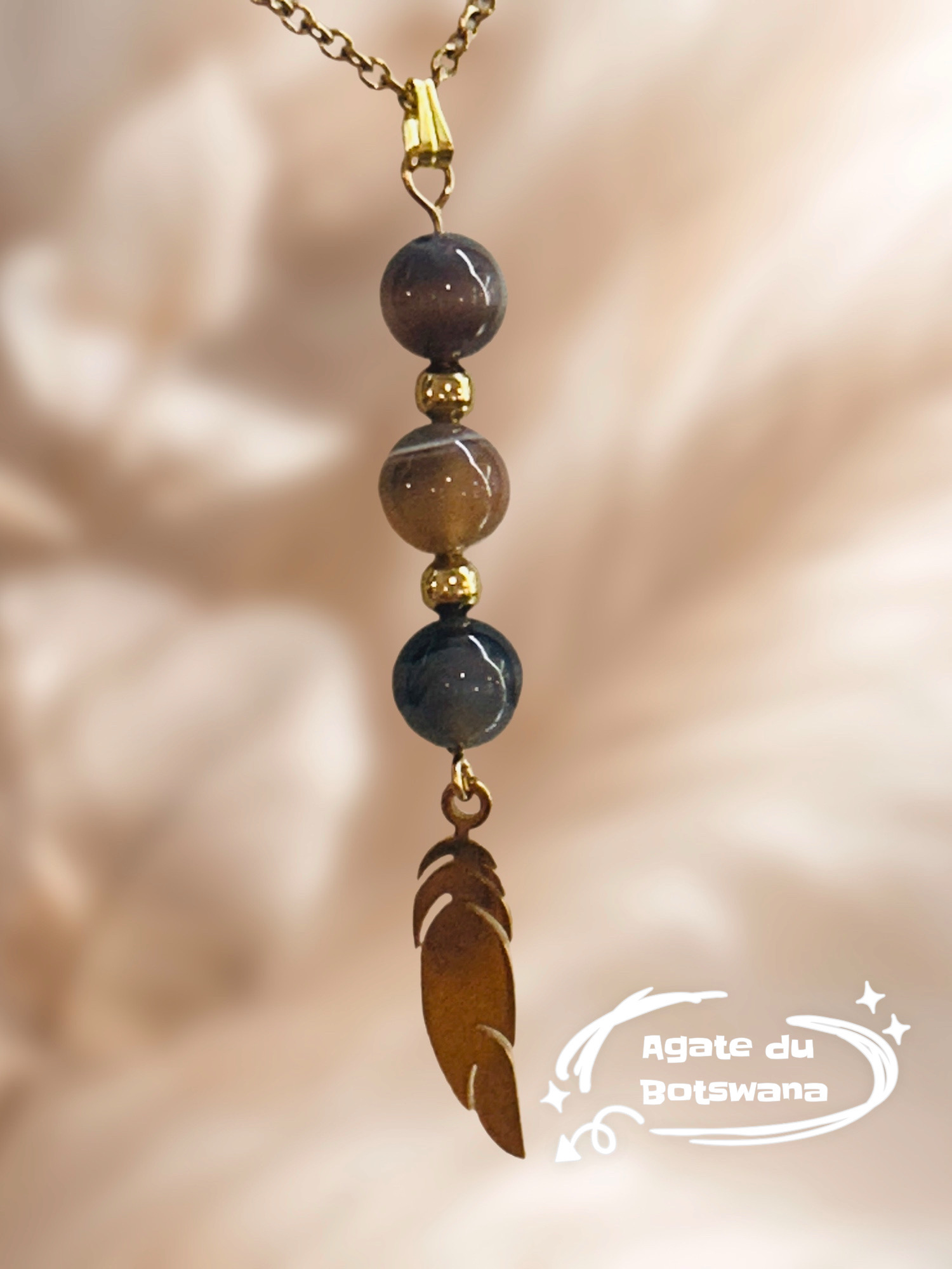 Pendentif en oeil de tigre